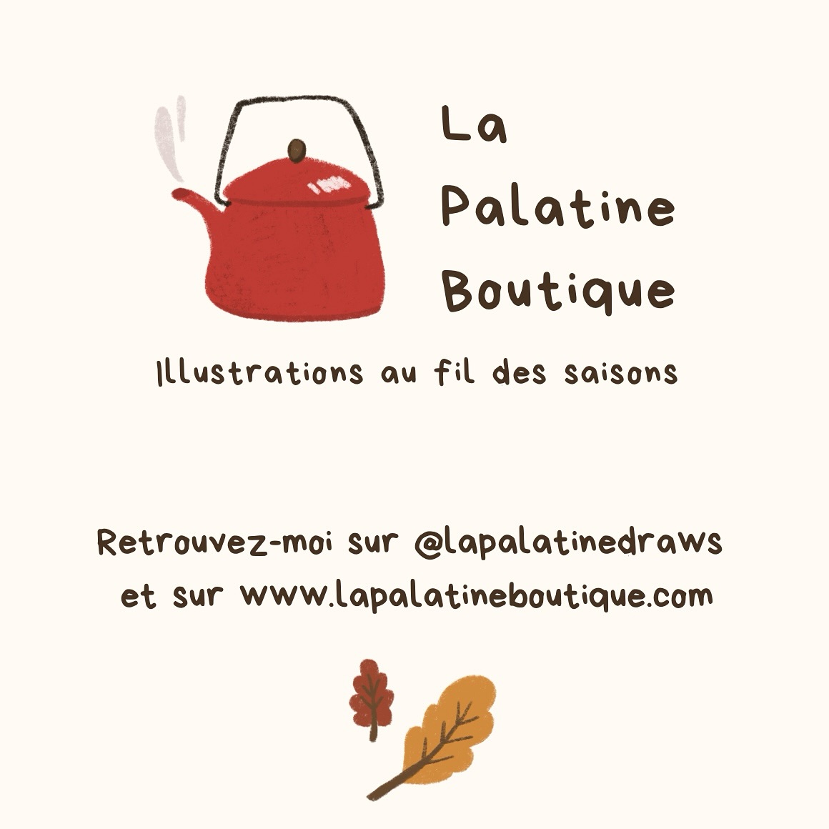 🎉 Après des mois de travail je suis heureuse de pouvoir vous annoncer que ma boutique est enfin en ligne !
🍂 Pour le moment il y a quelques articles disponibles notamment des prints et des marques pages et d’autres choses viendront s’ajouter dans les prochains jours.
💓 J’espère que ce site vous plaira et que vous aurez du plaisir à découvrir les illustrations qui s’y trouvent.
💭 Pour moi qui ai parfois l’impression de ne pas finir mes projets ou ne pas toujours réussir à aller jusqu’au bout des choses, cette publication est vraiment une petite victoire !
#lapalatinedraws #lapalatineboutique #illustration #kidlit #childrenbooksillustrations #childrensillustrationbook #versailles