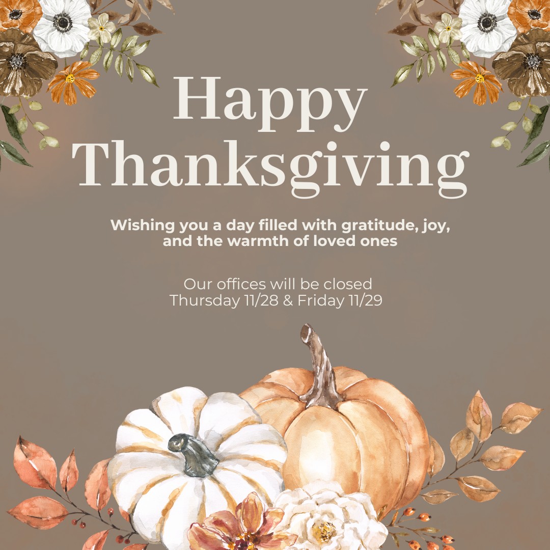Thank you to our wonderful team for all your hard work, dedication, and passion. Also, thank you to all of our clients, you truly make TransactionAlly great. We wish you a Happy Thanksgiving!