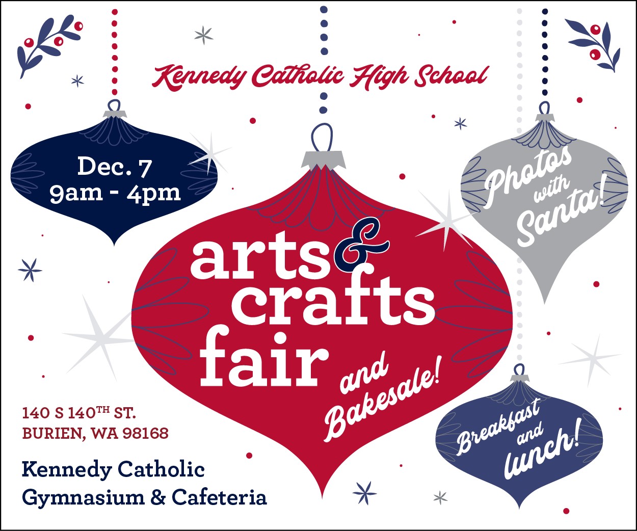 December 7th Kennedy Catholic High School! HUGE Arts and Crafts Fair!
Excited to be a vendor there this year :)
#craftfair #smallbusiness ❄