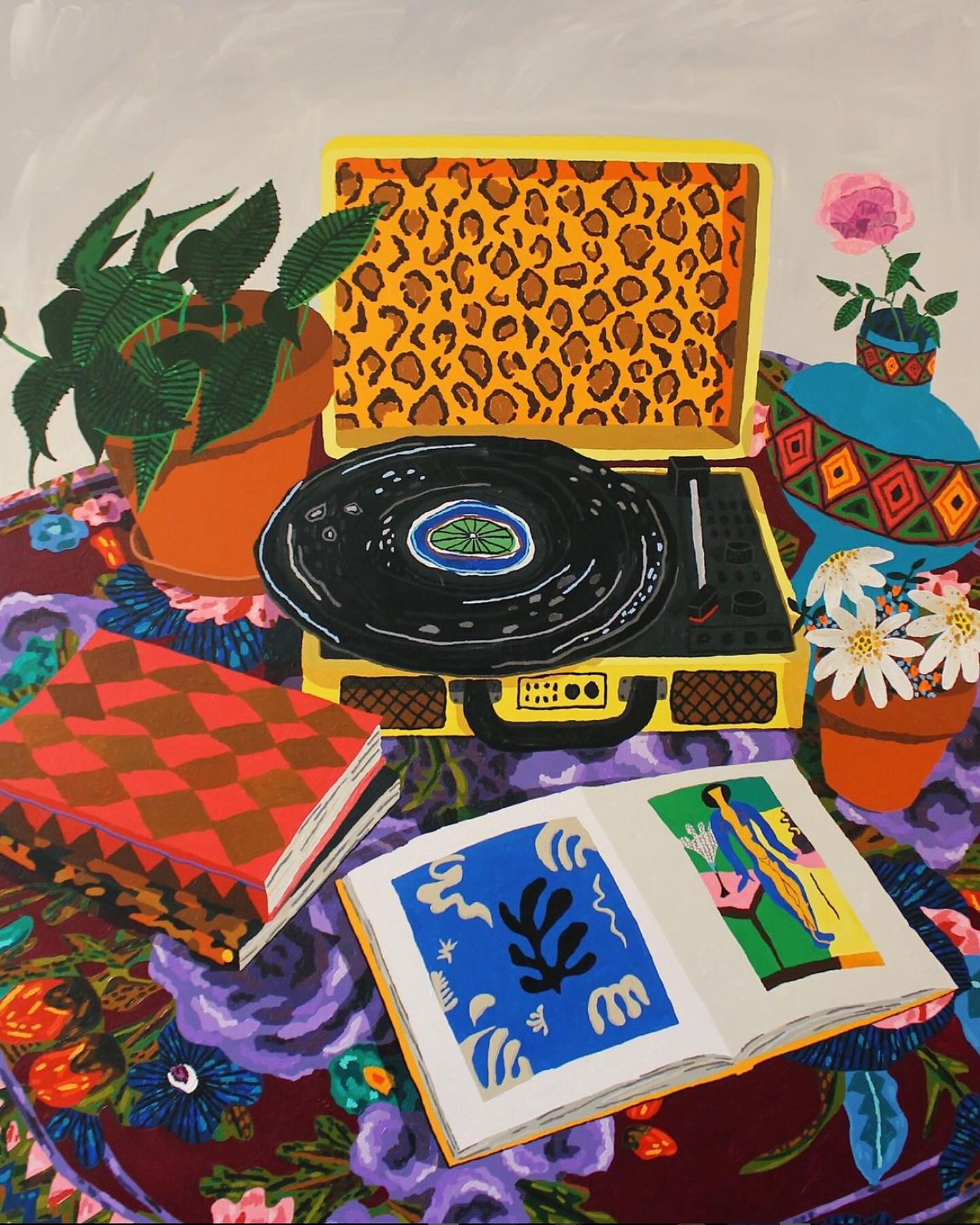 Matisse Book with Rose Runner
60 x 48”
@iam.cooper
2024
Bringing everyday domesticity to high art, Cooper’s works represent the joy he finds in the minutiae of life. Born and raised in Evansville, Indiana, he is at the forefront of a new generation of painters who elevate the every day into an art form.
.
.
.
.
#cooper #cooperart #iamcooper #maddoxgallery #mayfairart #londonart #artistinresidence #art #artadvisory #artconsulting #avecartconsulting #artcollector