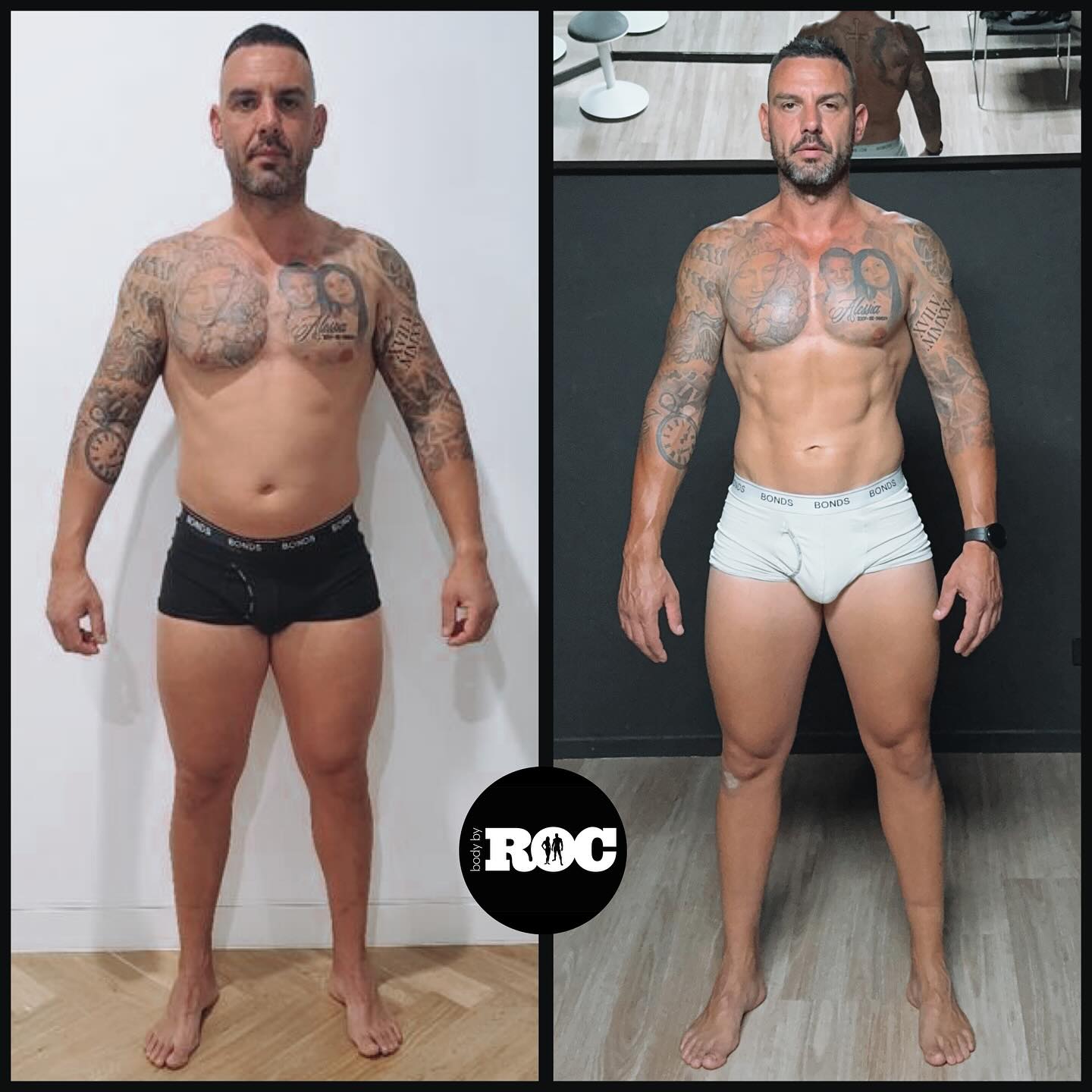 .
Phase 2 - “Get shredded for Bali”
Meet Marc Gervasi @marcgervas , a man on a mission to achieve greatness. From building a beautiful family to creating stunning homes and sculpting his perfect physique, Marc is all about pushing boundaries.
In ‘Phase 1’, our focus was on packing on as much muscle as possible. We pushed the limits to maximize muscle growth.
Then came ‘Phase 2’, where we dialed in on getting shredded for Bali. It was all about cutting the fat and water weight from the growth phase.
Marc’s dedication, hard work, and discipline make him a dream to coach. Even with a successful building and development business and a loving family, he shows that anyone can achieve greatness with the right mindset.
Now, we’re gearing up for ‘Phase 3’. This time, we’ll focus on lean gains, maintaining a cleaner, leaner physique. The success of ‘Phase 1’ means we can operate at a higher BMR, setting the stage for a game-changing transformation.
Stay tuned for the next chapter in Marc’s journey to greatness!