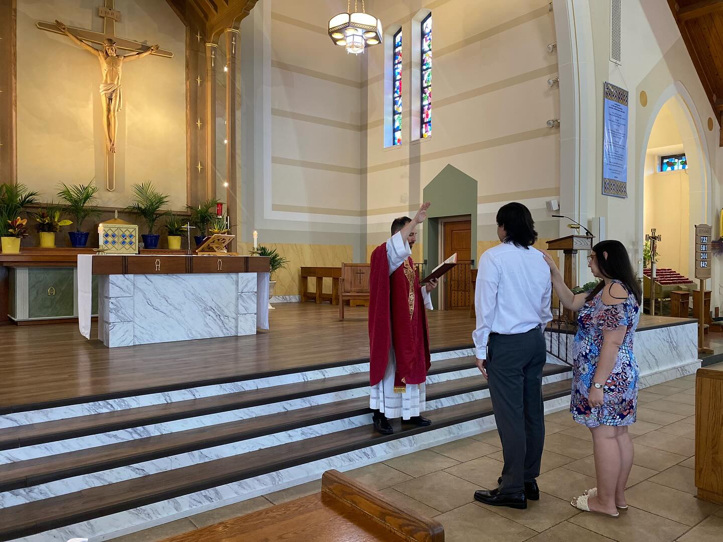 Yesterday we celebrated Nicholas’s confirmation and full reception into the Catholic Church. Congratulations Nicholas and may God continue to bless you!