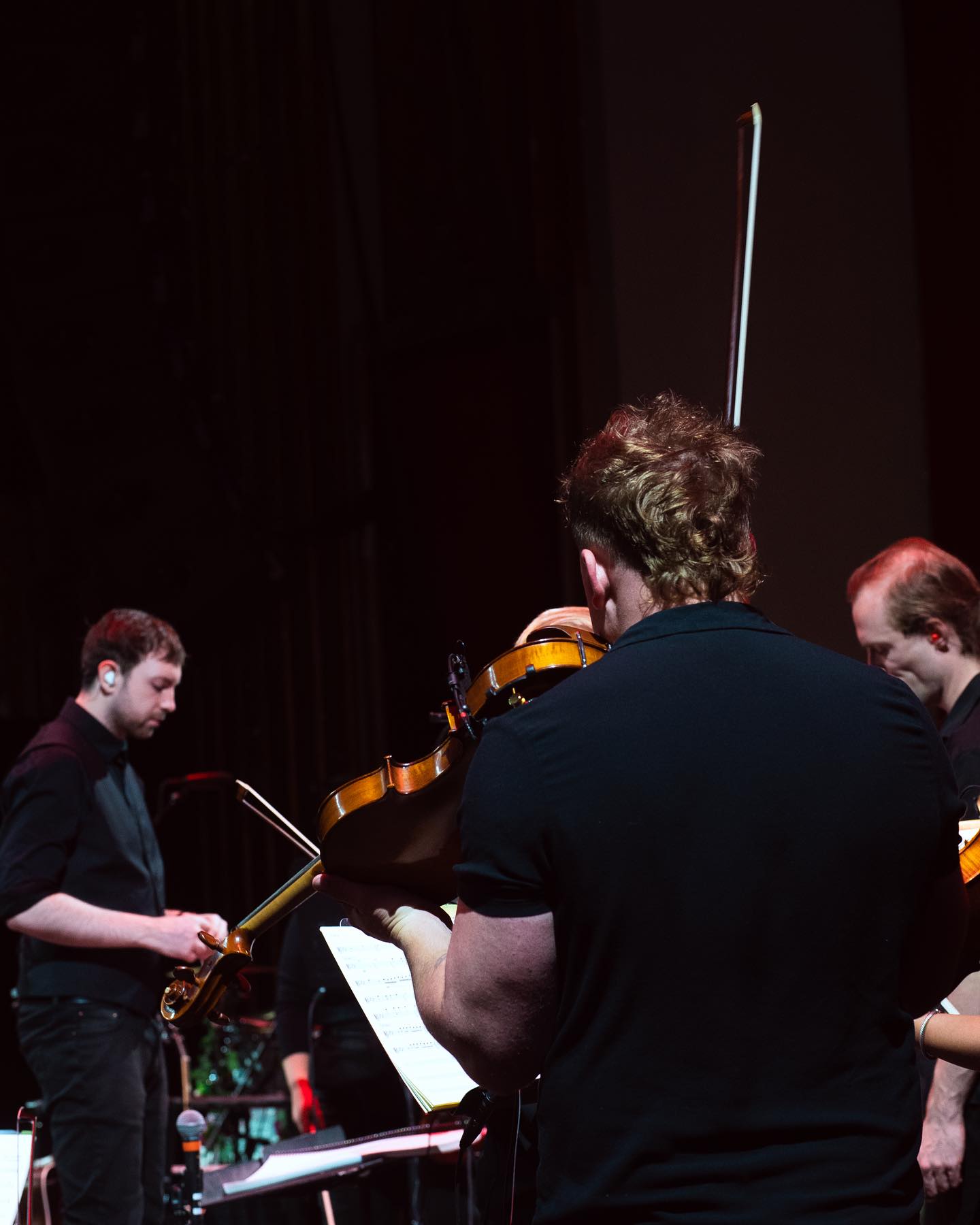 Ah yes, back of head String Boi. Doing the viola and violin and recording studio thing all day every day. Stay tuned for special recording studio announcement January 8th in the PM 😘