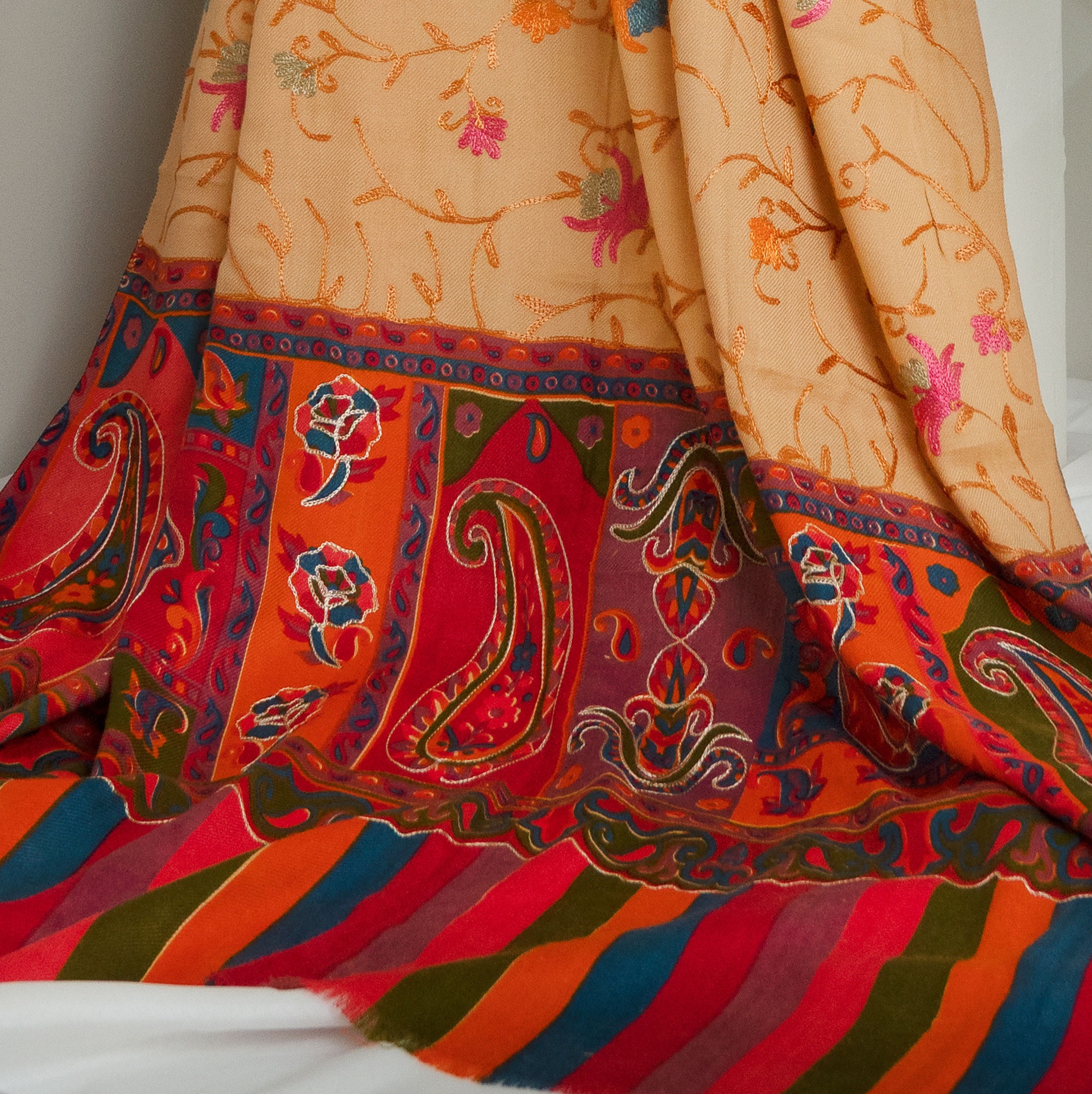 Our Kalamkar shawl is a masterpiece of traditional craftsmanship, showcasing intricate block-printed designs and embroidery inspired by nature and mythology. Made from fine wool, this shawl reflects the rich cultural heritage of Persia.
#Montederry #Artisan's Life