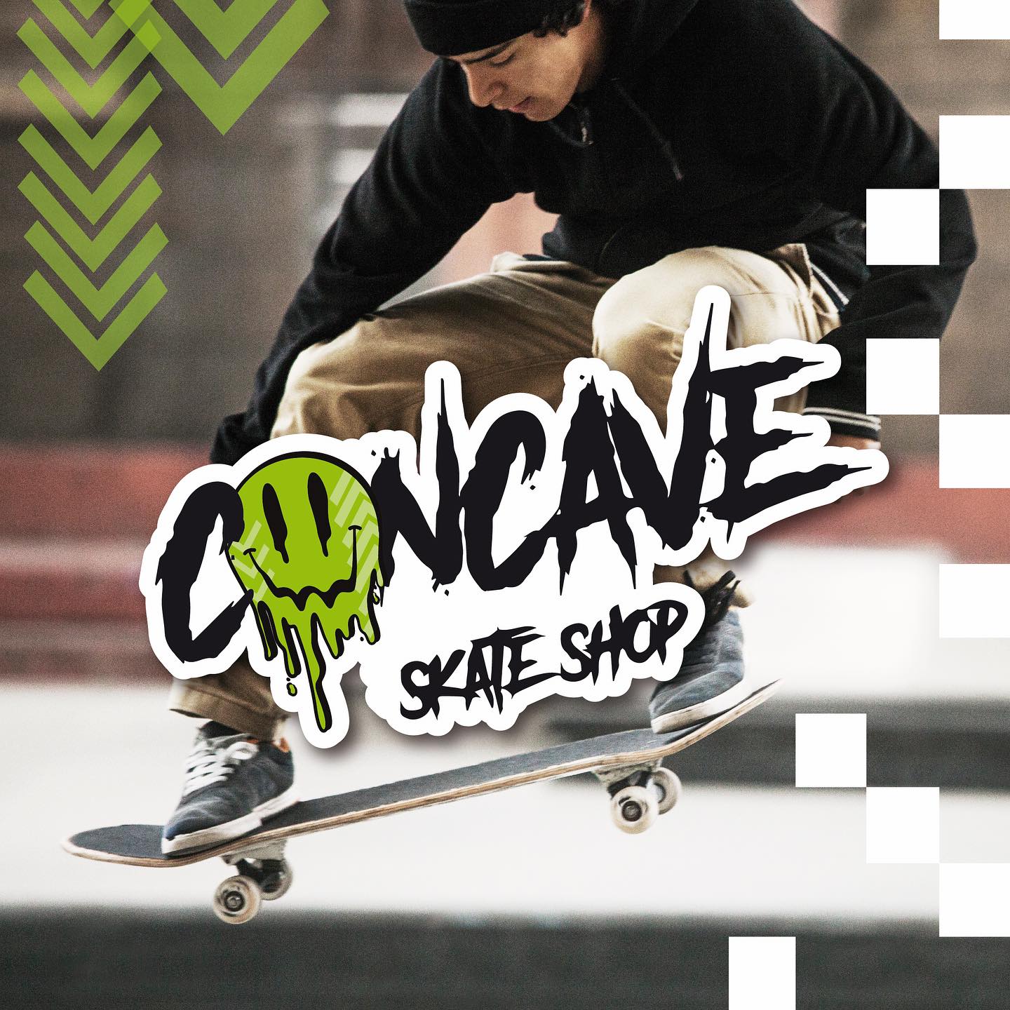 Here’s a little passion project for a local skate shop I’ve been working on recently. I worked with an existing logo and created some further graphic assets that can be used for stickers and merch, as well as developing some more elements for use across socials and on printed marketing material. A really fun little project! Thanks for letting me loose on this @concave_shop !