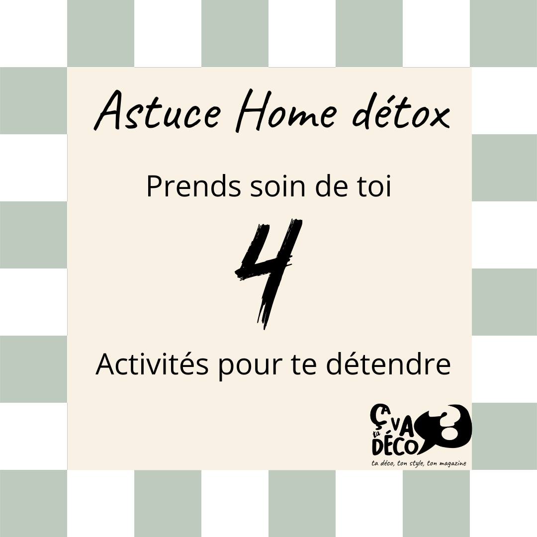N'oublie pas que la détox ne concerne pas seulement ta maison, mais aussi ton bien-être mental. Prends du temps pour toi, relaxe-toi et recharge tes batteries !
Prends du temps cette semaine pour faire quelque chose pour toi 🥰
Tu fais quoi toi pour te relaxer en semaine ?
____
Ça va ta déco ? c'est ton magazine déco mensuelle et gratuit sur la décoration d'intérieur sans frustration, ici pas de prix exorbitant, de vrai conseils et astuces pour un intérieur accessible et qui te ressemble.