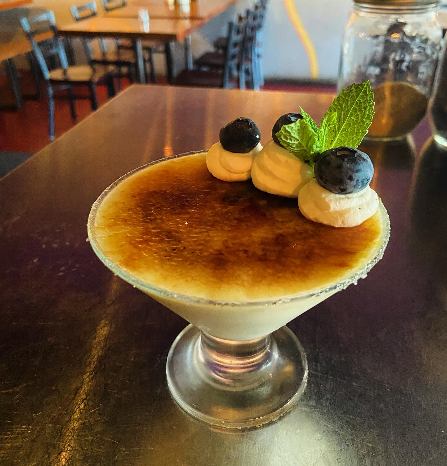 House made lemon panna cotta brûlée cause we fancy! Even the whipped cream was made in house. Please come in and show our staff some love! #nolasummer