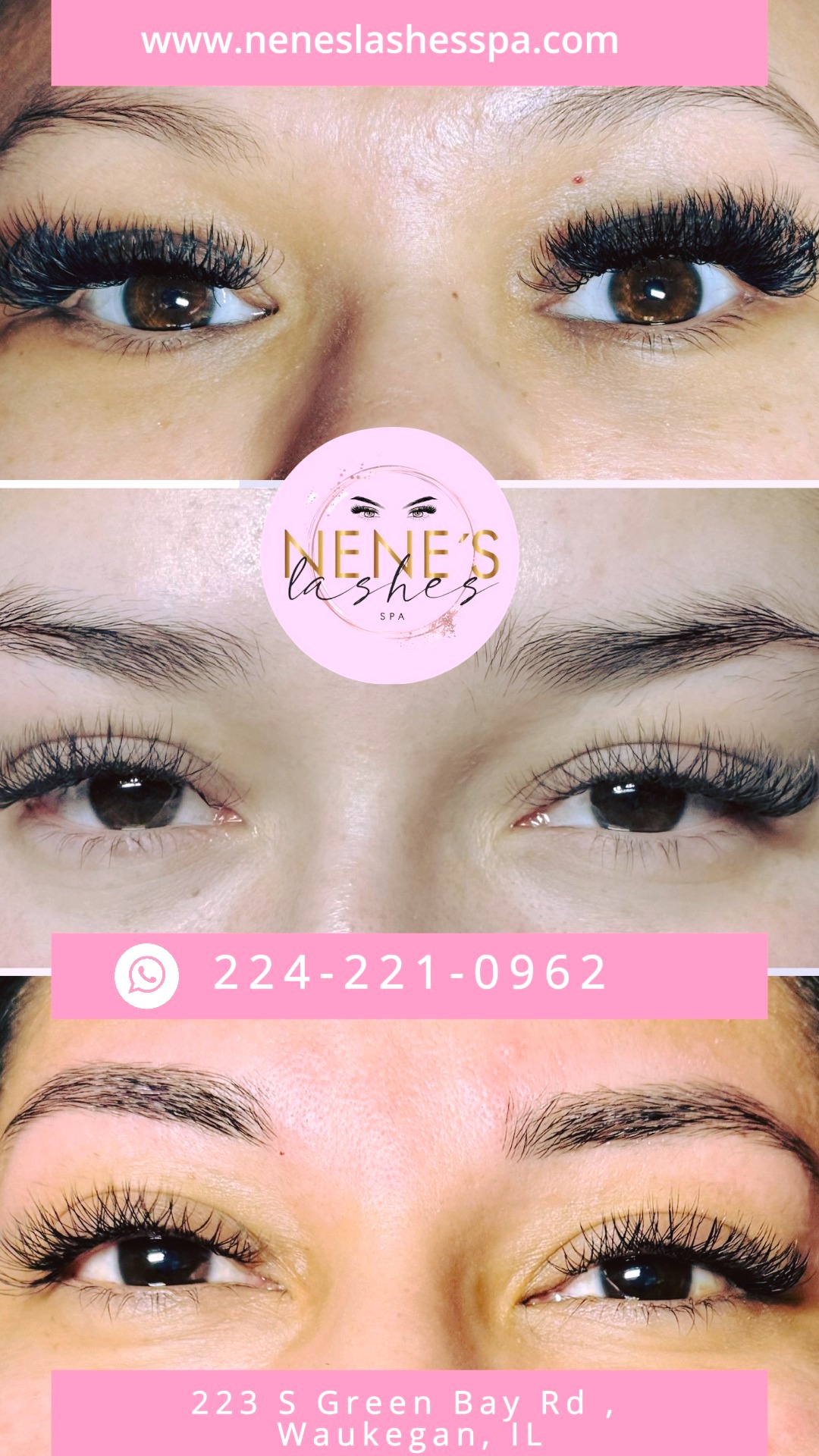 Lashes That Speak for Themselves at Nene Lashes Spa
Transform your look with professionally applied lashes that enhance your natural beauty. At Nene Lashes Spa, we specialize in creating stunning lash extensions tailored just for you.
✨ Why choose us?
Flawless application with expert techniques.
Long-lasting, high-quality results.
Styles for every occasion—natural, bold, or dramatic.
📍 Visit us at: 223 S Green Bay Rd, Waukegan, IL 60085
📞 Book your appointment today: 847-980-0623
Let your lashes do the talking! Stop by and see why we’re the go-to for perf#beautygoals
HABLAMOS ESPANOL.
#NeneLashesSpa #PerfectLashes #LashesOnFleek #WaukeganIL #LashExtensions #BeautyGoals
