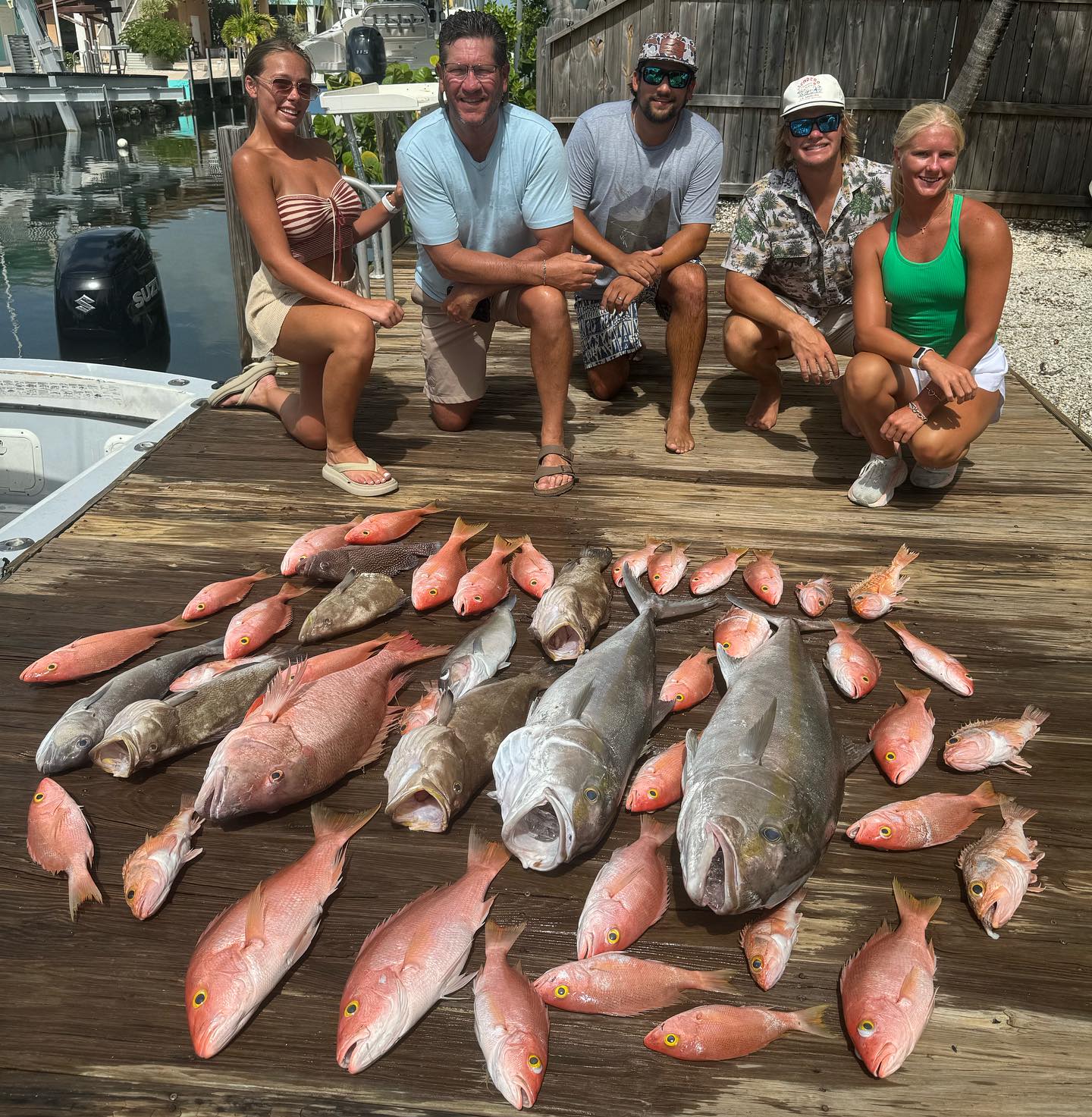 Another unforgettable day in the books! Took the family out to fill the freezer. We got it done. 💯 @seasthedaycharters @seastheday_stay #seasthedaycharters #flkeys #fl #fishing #deepdropping #groupers #snappers #offshore #eskyrods