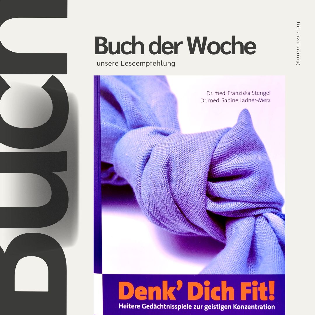 📖✨ Buch der Woche: “Denk Dich Fit! Gedächtnisspiele zur geistigen Konzentration” von Dr. Franziska Stengel & Dr. Sabine Ladner-Merz.
🧠 Unser Tipp für die letzte Woche im Januar: Starte mit einem Gehirn-Workout! 💪 Mit humorvollen Gedächtnisspielen, Hörübungen und cleveren Tipps bringst du dein Gedächtnis auf Trab – von 9 bis 99 Jahren. 😄
👉 Wie trainierst du dein Gedächtnis? Schreibe es in die Kommentare!
Hashtags:
#Gedächtnistraining #NeuesJahrNeuerGeist #DenkDichFit #memoVerlag #KognitiveFitness #LesenIstGesund