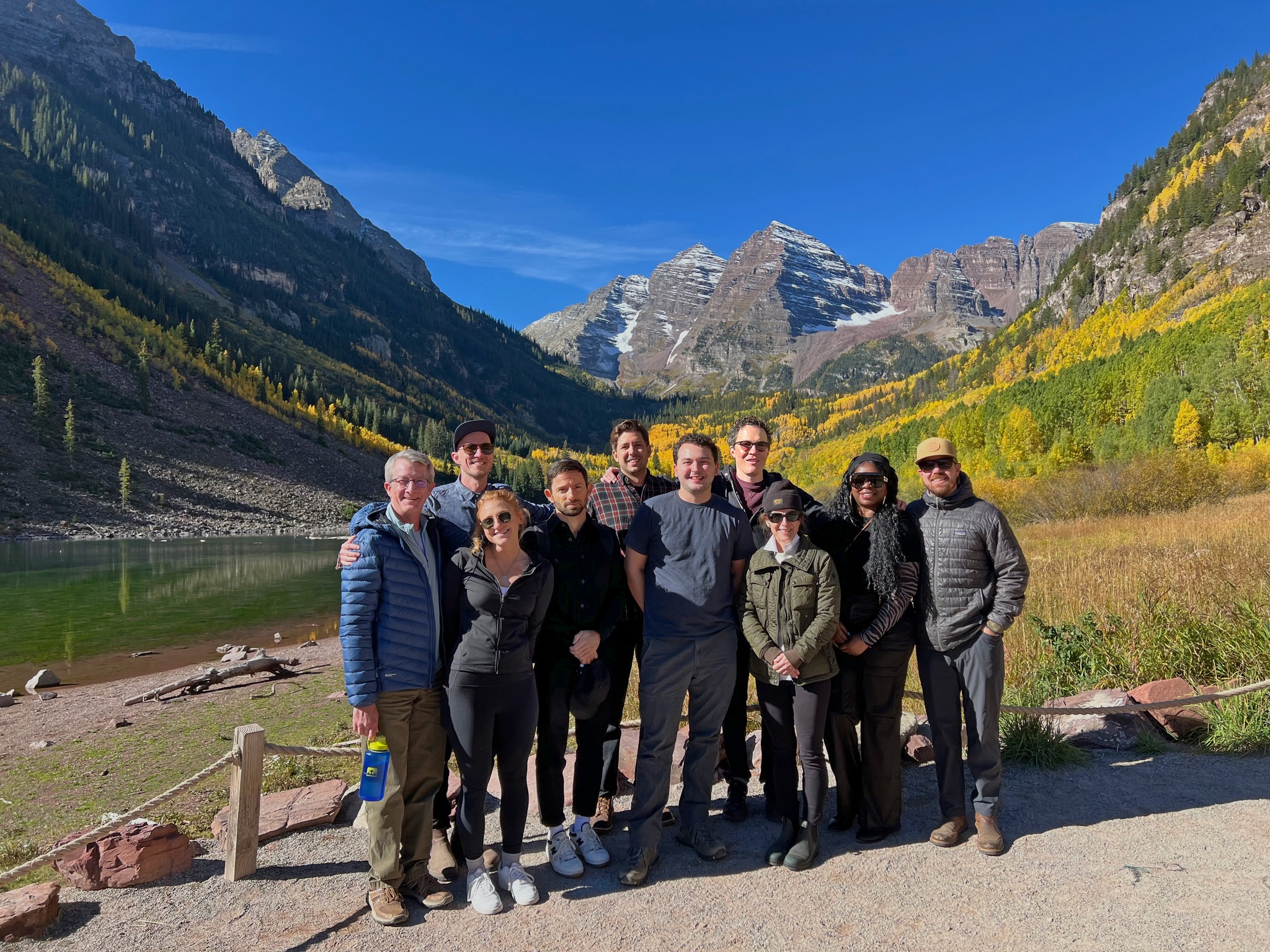 the dream team that is bluegreen! ✨
As a remote office, it isn’t everyday that we get to be together in person. We were able to take advantage of the fall folliage this past year at the Maroon Bells. 🍂🗻 From site visits to happy hours, we explored the ins and outs of the Roaring Fork Valley...together! We can’t say that every day.
From concept designs to built installations, stay tuned as we spotlight each of our designers and the work they do to bring an idea to reality!
#landscapearchitecture #landscapedesign #landscapedesigners #maroonbells #aspendesign #designteam