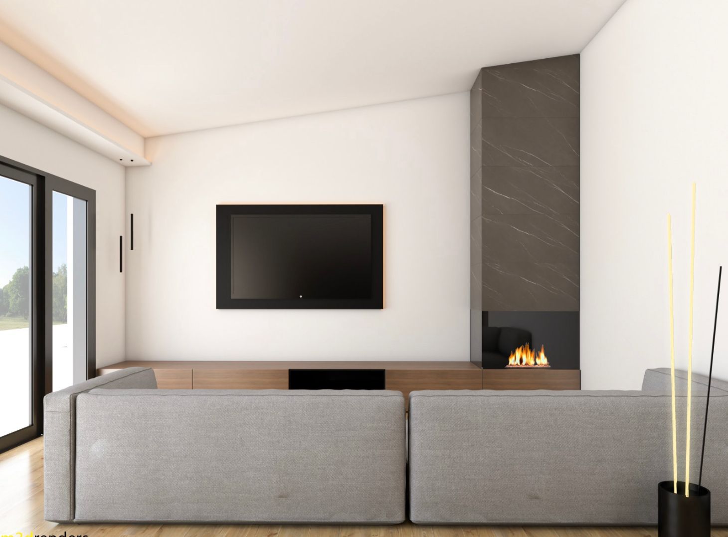 Avui hem anat de renders 🖥 d'una proposta per la zona de sala d'estar.
Quina opció creieu que li ha agradat més al client? I a vosaltres?
#disseny #dissenyinteriors #design #interiordesign #livingroom #LivingRoomDecor #lovemyjob #diseñointeriores #