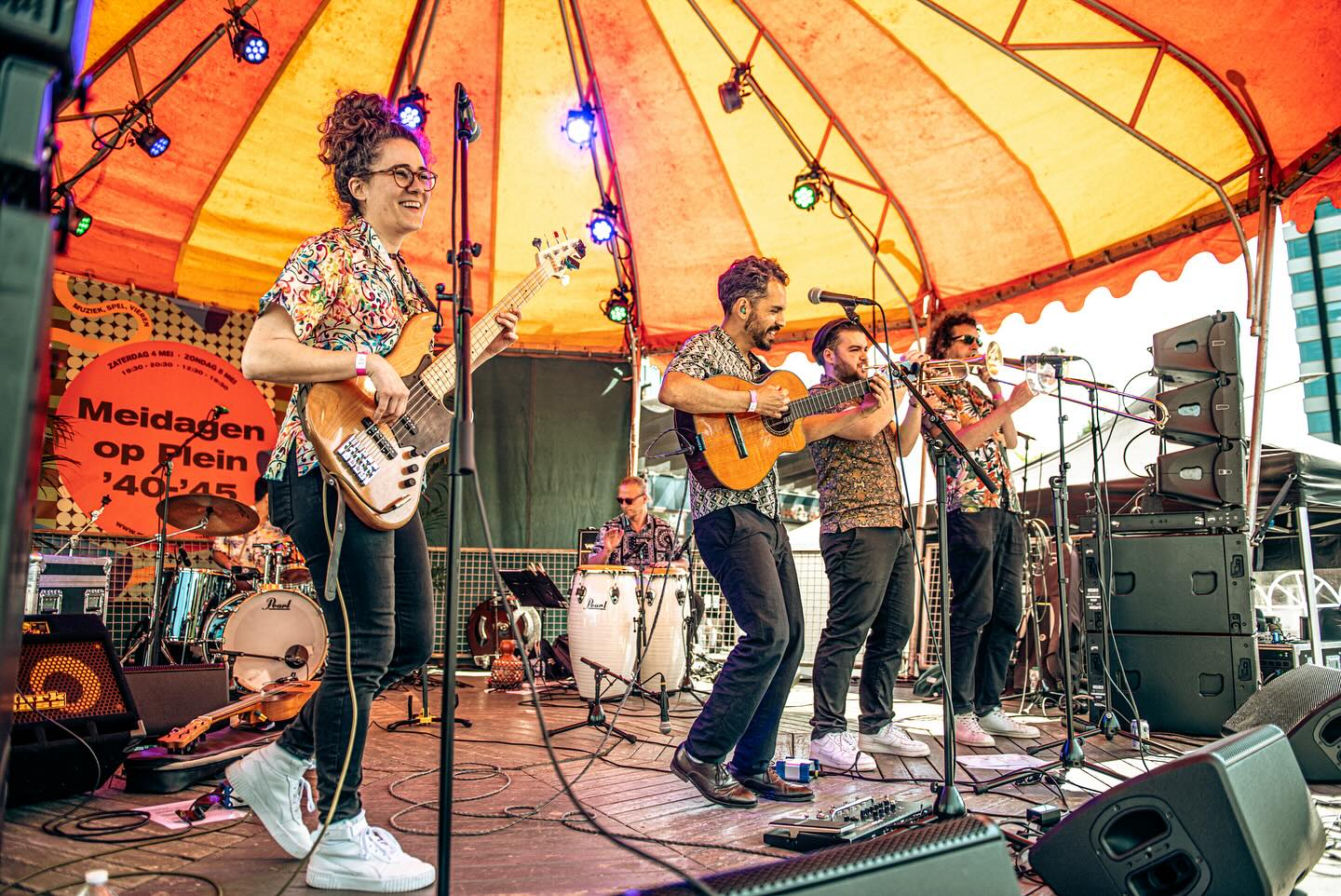 Fun to Organize the Meidagen party on Plein 40-45 for #gemeenteamsterdam Photos: marcroodhart.com