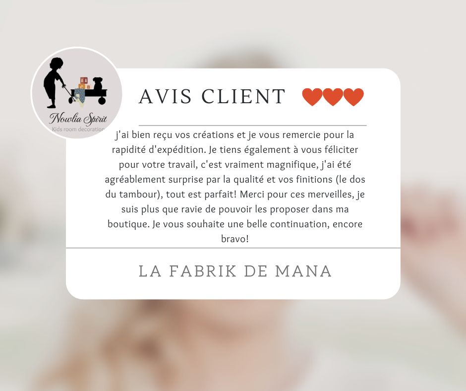 Un petit message qui réchauffe le coeur par ce froid hivernal et ce début d'année plutôt lourd sur le plan personnel. Encore merci La Fabrik de Mana 🥰