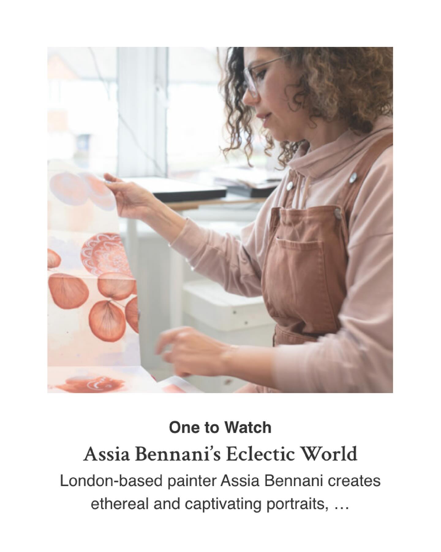 I was interviewed by @saatchiart in the "One to Watch" section last month. A big thank you to the curator team. The article is available to read in the next slides or in the bio 👆🏻
🙏🏻💙