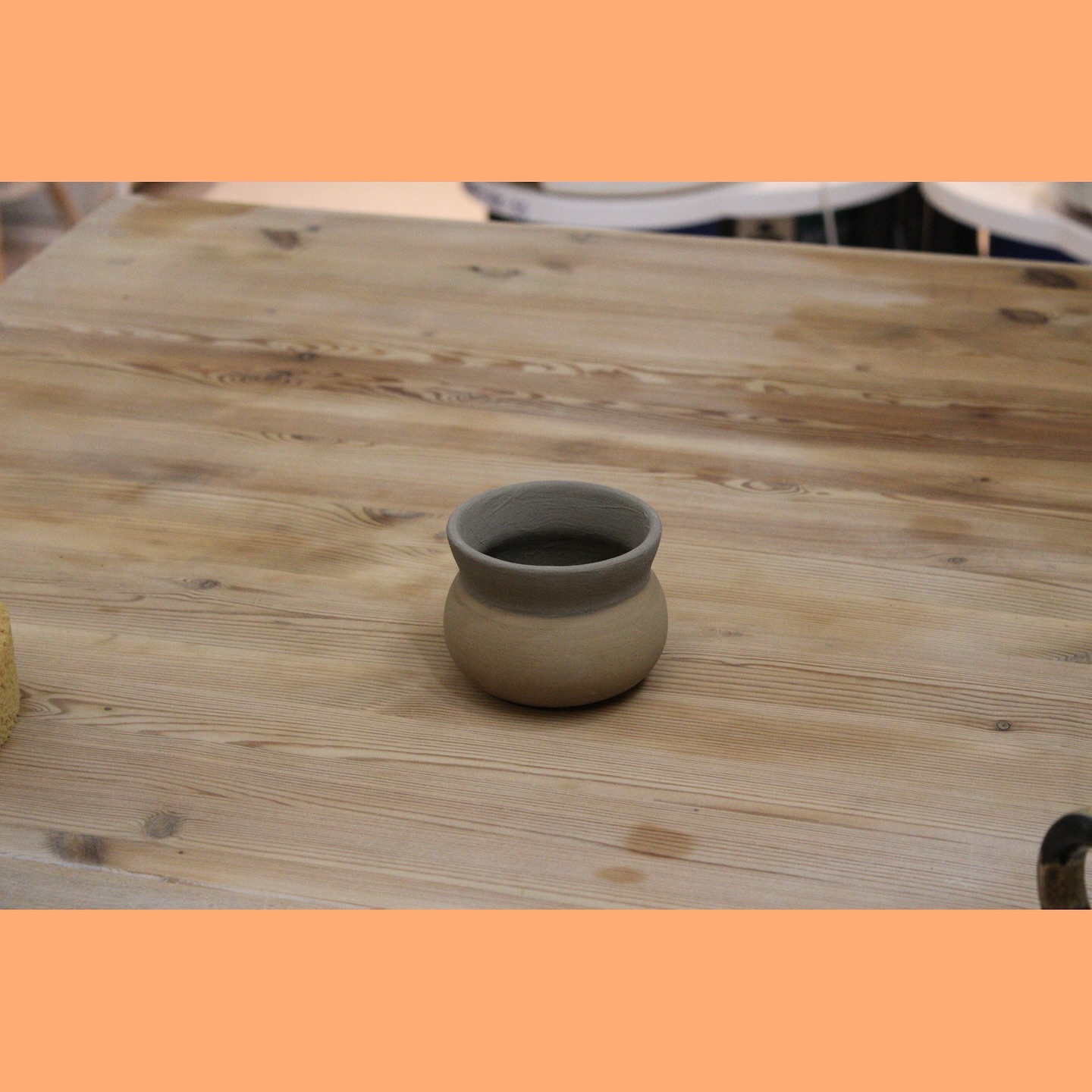 Dutch design week 2024 is coming up in a week! My work will be showing at De Fabriek with the @craftscouncilnederland.
This cup was the first test that I made with the riverclay I harvest in Wageningen. On this picture the cup is still unfired. After firing it twice, first a bisque fire to 950 degrees, and the a glaze fire to 1150 degrees, the cup turned into a dark terracotta red color. The color turned red because of the iron that’s in the soil. On top of the cup I painted it with a slip made out of seaclay from Enkhuizen. This clay slip turend grayish on the red clay, which gives a beautiful effect. This is what I hoped for!
The last pieces for the show are almost finished. You can view during the DDW. #part3
#dutchdesignweek #ceramics #sustainabledesign #handmade #slowmade #wildclay #wheelthrown