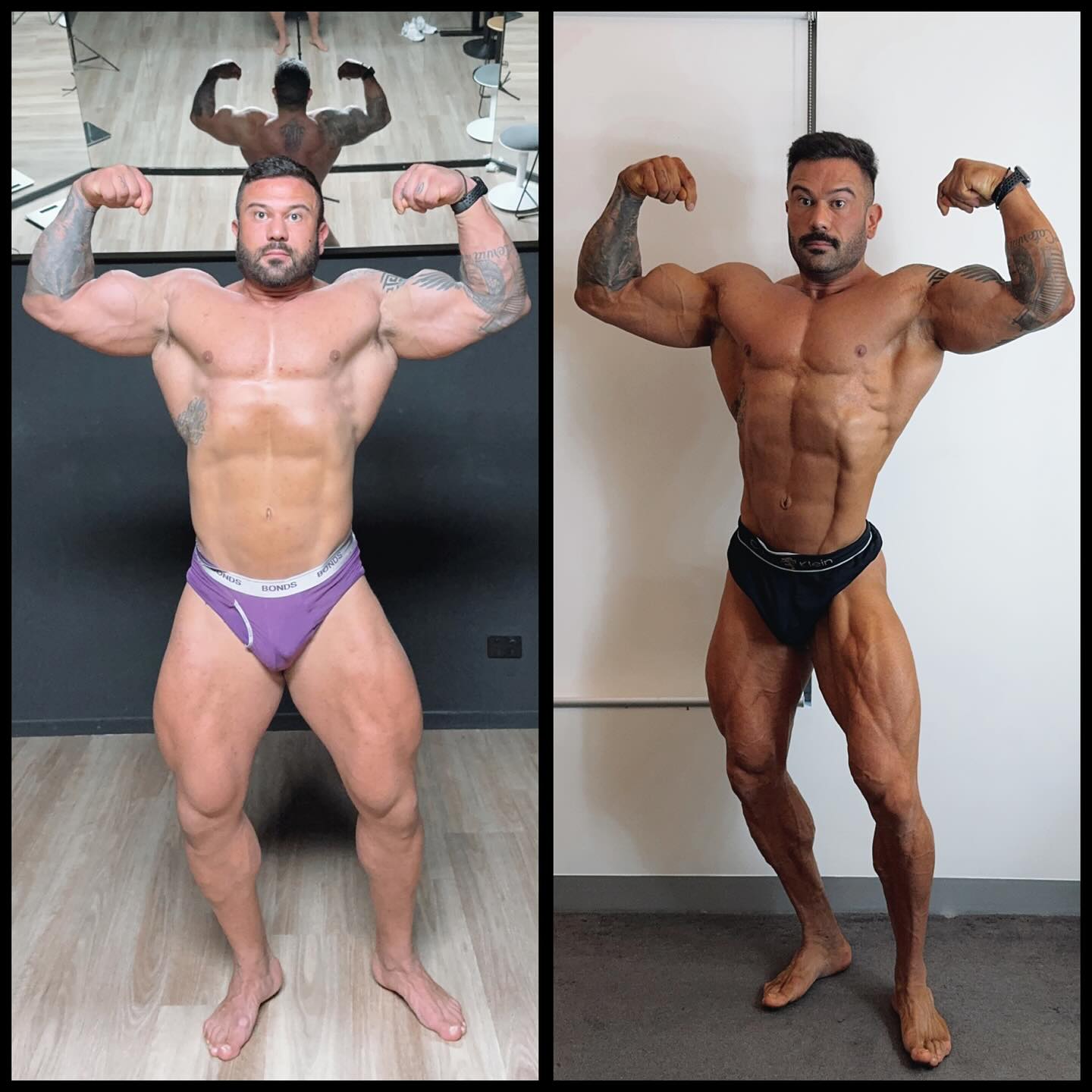 .
113kg vs 89kg: The Journey from Bulk to Classic Physique
In my best off-season, I reached a solid 113kg—a combination of hard-earned muscle, water, fat, and glycogen. Building that size took months of disciplined training and heavy eating, pushing my body to grow while keeping the muscle proportions in check. Being big feels powerful—strong, full, and muscular—but it’s not the end goal for me.
The real challenge?
Shaving off 23kg of excess to step on stage at a dialed-in 89kg. Dropping water, shedding fat, and depleting glycogen stores isn’t easy, but it’s all part of sculpting a conditioned, aesthetic physique.
There’s a big difference between just being big and presenting a refined classic look on game day. For me, it’s not just about size—it’s about balance, symmetry, and conditioning.
It’s about turning that bulk into art.
🔥 Ready to level up your own physique? 🔥
Summer slots for Body by Roc are filling up fast, and now’s the time to lock in your transformation before it’s too late! Whether you’re looking to build size, shred down, or find that perfect balance, I’m here to help you get there.
DM me to secure your spot and join the team!
Let’s get to work! 💪