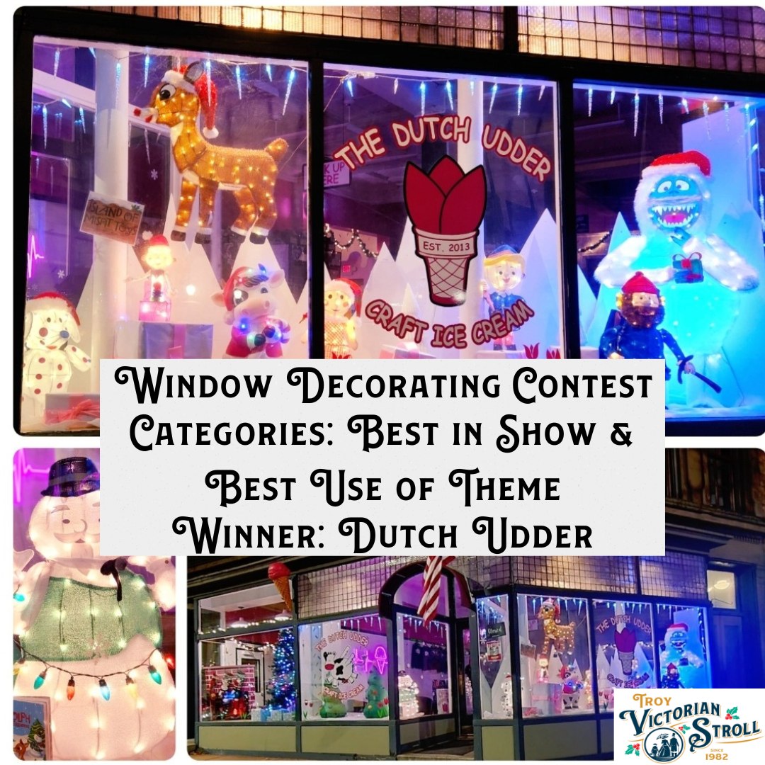 Congratulations to The Dutch Udder Craft Ice Cream for winning the 'Best in Show' and 'Best Use of Theme' categories in this year's Window Decorating Contest!
We would like to thank all who participated in this year's Window Decorating Contest!
@thedutchudder