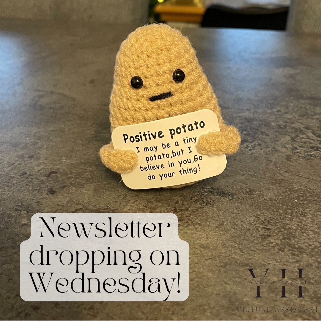 New edition of my newsletter is coming out on WEDNESDAY! Make sure you're subscribed to ensure you receive it when it drops at 11am ๐ฉโ๐ป
You can sign up using the link in my bio!
Thanks for coming along for the journey ๐ฅฐ
#smallbusinesscornwall #virtualassistant #virtualassistantservices #va #businesssupport #generaladministration