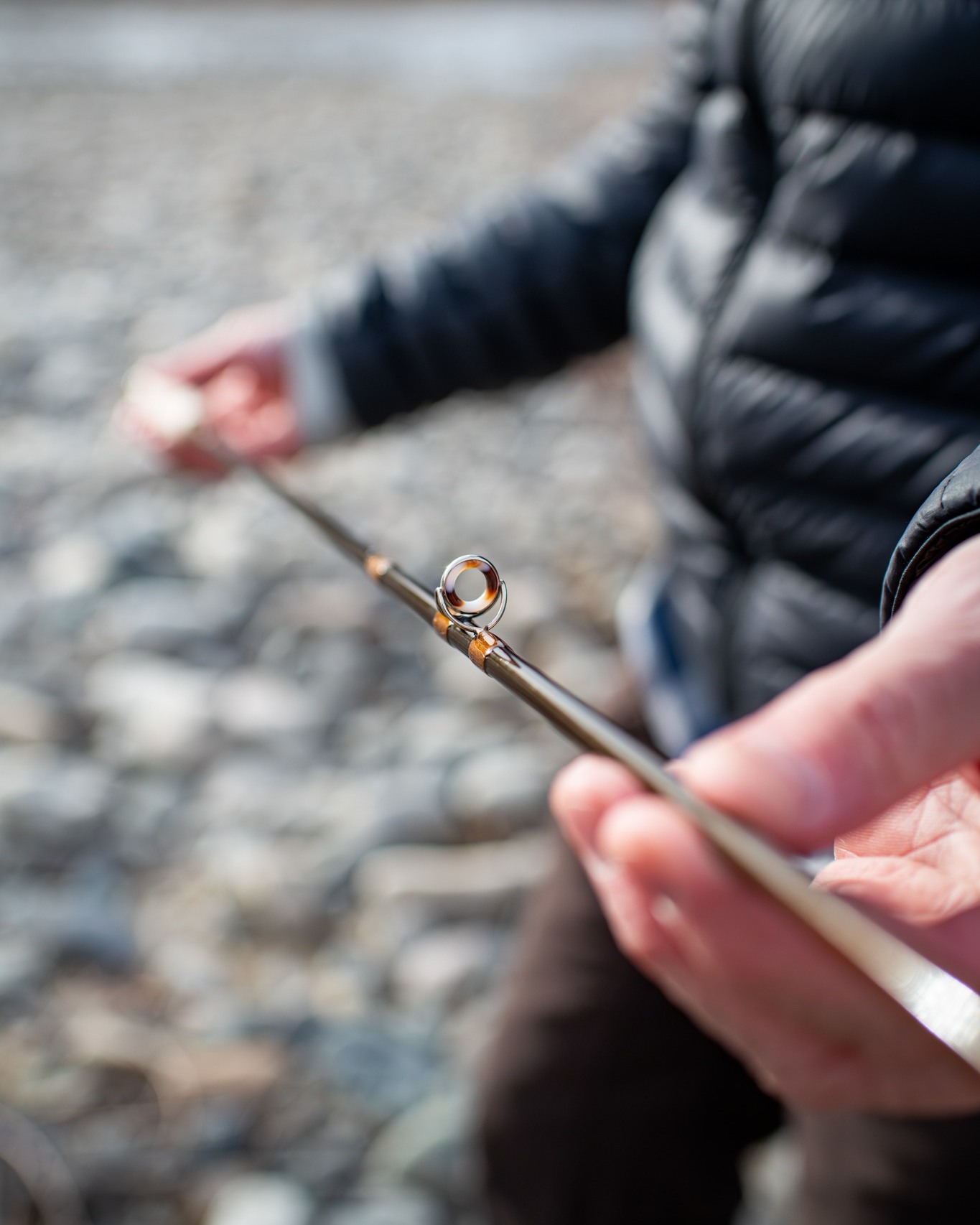 As waters rise around the state for the spring runoff (over 11,000cfs on the Yellowstone this morning!), we’re already thinking about the fresh agates that the high waters will uncover. Agate stripping guides are a showstopper!
#SullivanFlyRods #CustomFlyRods #FlyRods #FlyFishing #LivingstonMT #HandmadeInLivingstonMT #DifferenceBetweenArtAndProduction