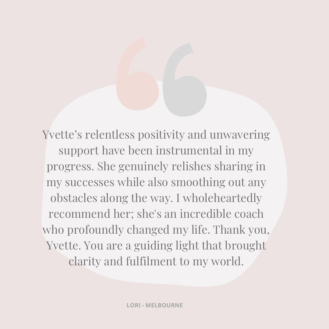 Testimonial Highlight 🙌🏼
“I can’t thank Yvette enough for her relentless positivity and unwavering support. She genuinely relishes sharing in my successes while also smoothing out any obstacles along the way. I wholeheartedly recommend her; she’s an incredible coach who profoundly changed my life. Thank you, Yvette. You are a guiding light that brought clarity and fulfillment to my world.”
Feeling inspired and ready for your own transformation? Let’s connect and unlock your potential together. 💪✨ #coaching #testimonial #wins