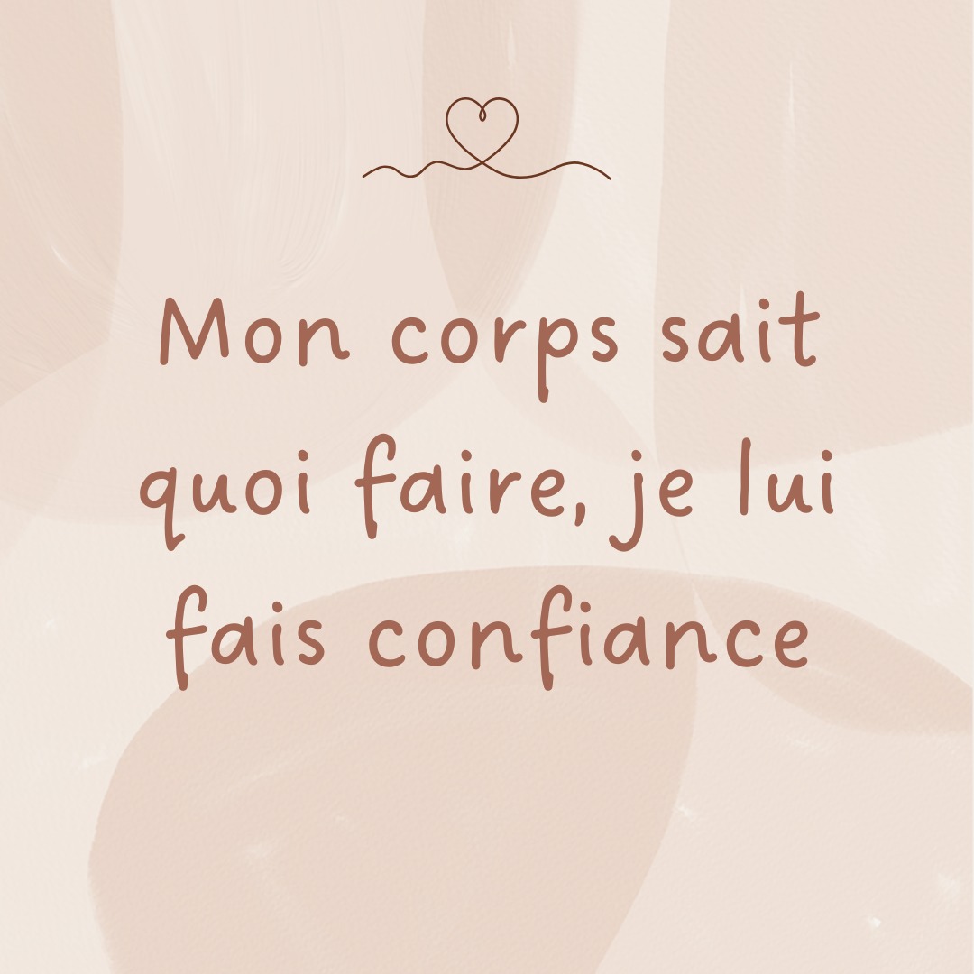 Ce mois-ci, je te parle du mantra "mon corps sait faire, je lui fais confiance 🙏".
Qu'est ce que cela t'évoque ? Viens m'en dire plus en commentaire !
Priscille | Mama Nest
🌾 Doula et accompagnante parentale
🌸 Pour une maternité informée et une parentalité sereine