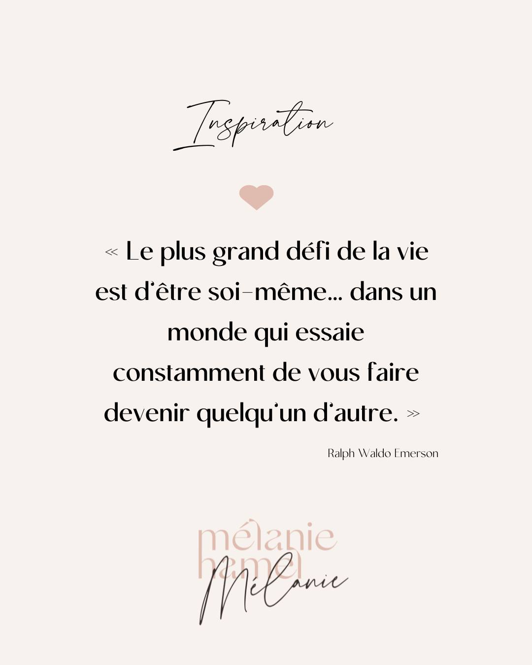 "Le plus grand défi de la vie est d'être soi-même...dans un monde qui essaie constamment de vous faire devenir quelqu'un d'autres. " - Ralph Waldo Emerson
Vous sentez parfois que quelque chose coince… malgré que vous avez tout pour réussir, et pourtant, un décalage persiste entre la vie que vous menez et celle que vous désirez vraiment. Ce que vous voulez, ce n’est pas seulement réussir, c’est vous sentir aligné.e, confiant.e et épanoui.e. ✨
C’est exactement ce que je vous aide à faire : à vous reconnecter à votre essence, à développer un leadership authentique et à créer une vie qui vous ressemble. Si cela résonne en vous, découvrez comment nous pouvons avancer ensemble : lien en bio. :)