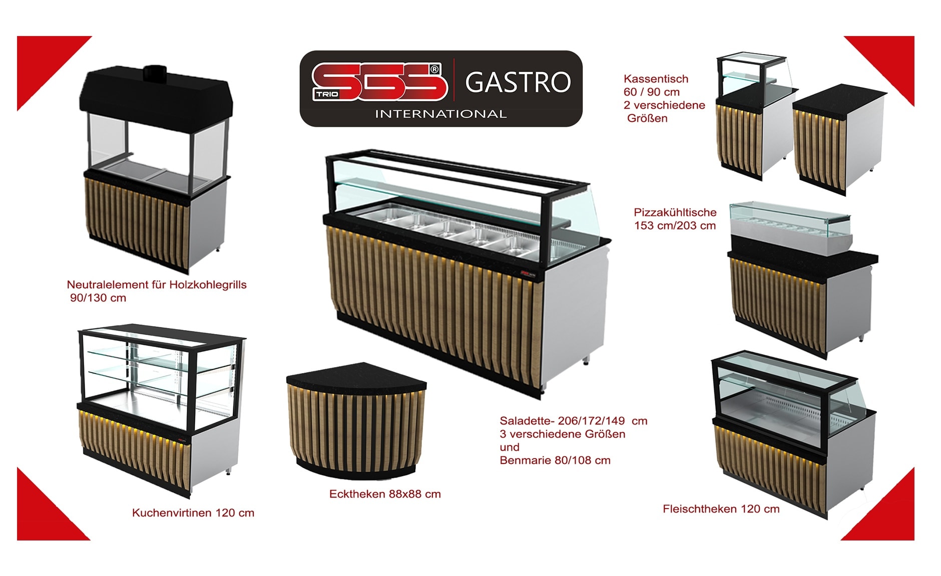 Bitte kontaktieren Sie uns für unsere neuen Verkaufstheken.
#Salattheke #saladette #salattheke #bainmarie #warmetheke #kassentisch #ecktheke #kültheke #fleischtheke #küchentheke