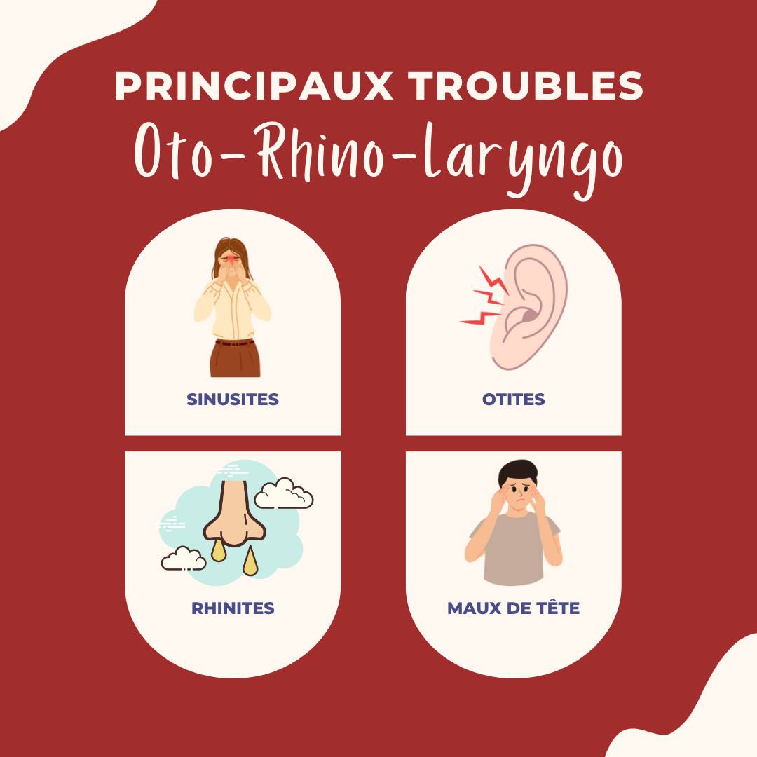 Les principaux troubles ORL 👂👃👅
Une douleur de sinus ? Un nez bouché ? Des maux de tête ?
C'est surement le signe d'un système ORL capricieux 😩
Votre étiopathe peut vous accompagner pour soulager ces problématiques 👐🏼
💌 Like cette publication et notifie un proche qui cherche une solution !
#etiopathe #etiopathie #sante #therapiemanuelle #saintpierreduperray #femme #douleur #nez #oreille #homme #ORL #otorhinolaryngo #otite #sinusite #rhinite