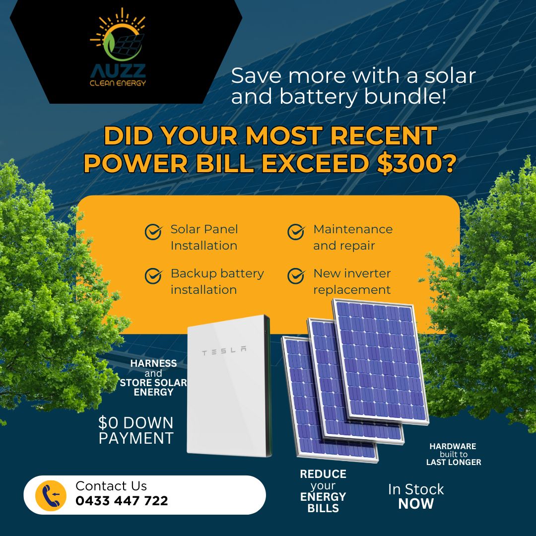 💸 Did your last electricity bill go over $300? Take charge of your expenses! 🌞 Save more with our solar and battery bundle—cut down on your bills and power your home sustainably, all while benefiting from the Victorian Government grants! 🧐 Check out our client review videos on our page! ⭐⭐⭐⭐⭐
💬Contact us for a free quote! on 0433 447 722
📱Follow us for special deals @auzzcleanenergy
.
.
.
.
.
#auzzcleanenergy #solar #tindosolar #solarpowered #vicsolar #solarpanels #GoGreen #gosolar #SolarEnergy #CleanEnergy #SaveMoney #AuzzCleanEnergy #SaveOnEnergyBills #GovernmentRebate #SustainableEnergy #SolarPower #AuzzCleanEnergy #AuzzEnergy #SolarSavings #RenewableEnergy #SolarPower #BatteryStorage #EnergyEfficient #EnergySavings #HappyClients #HeatPumps #SplitSystems #Tindosolar #Austrianmanufactured #proudlyaustralian