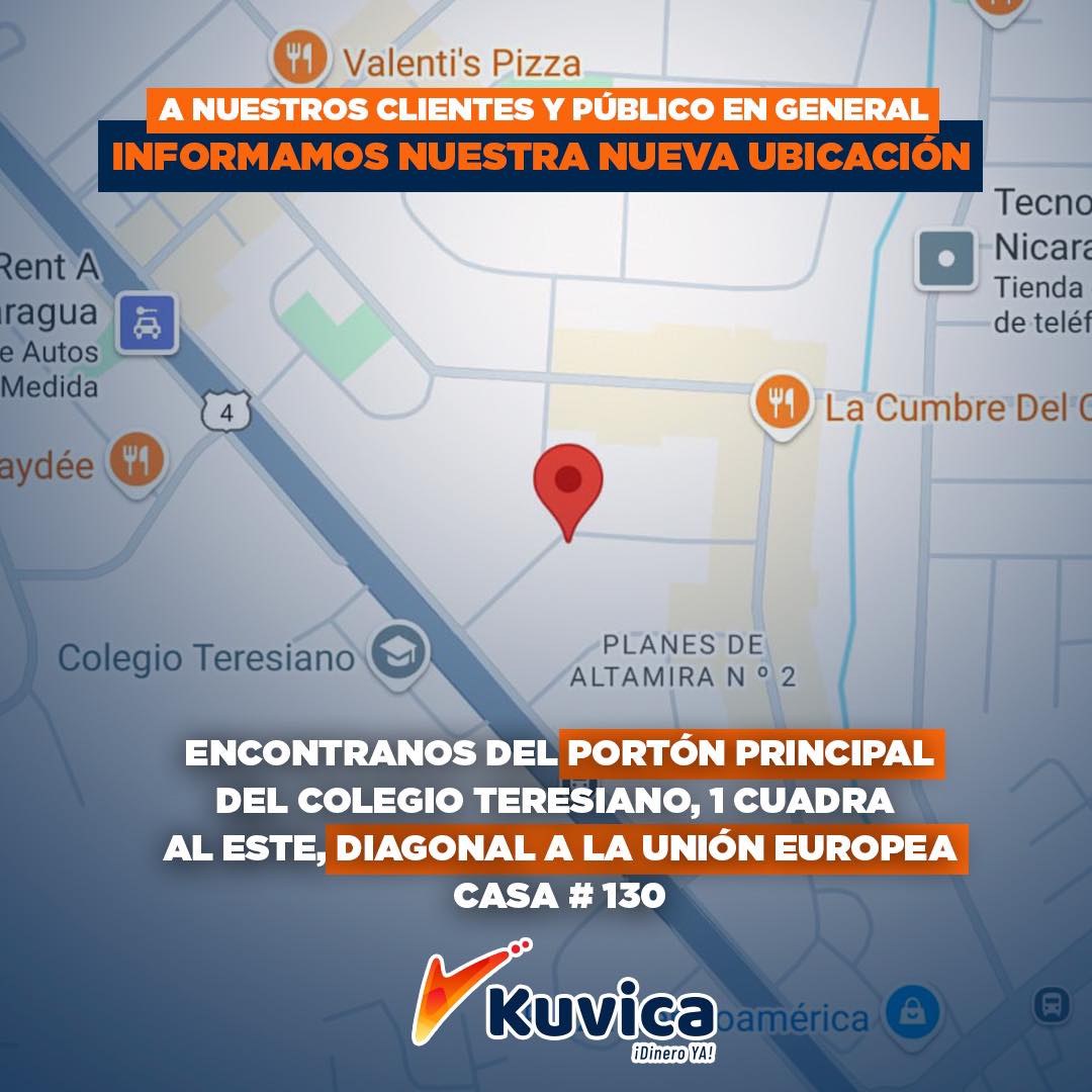 🚨 Atención clientes y público en general 🚨
Les compartimos nuestra nueva ubicación, 1 cuadra al este del portón principal del Colegio Teresiano, casa #130 📍