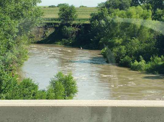 The weather has been hot and surprisingly rainy for the summer. We received these photos last week from a friend showing how high the river was getting. This was crazy to see the Little Nemaha River this high!!! #lilriversedge #nebraskacamping #primitivecamping
