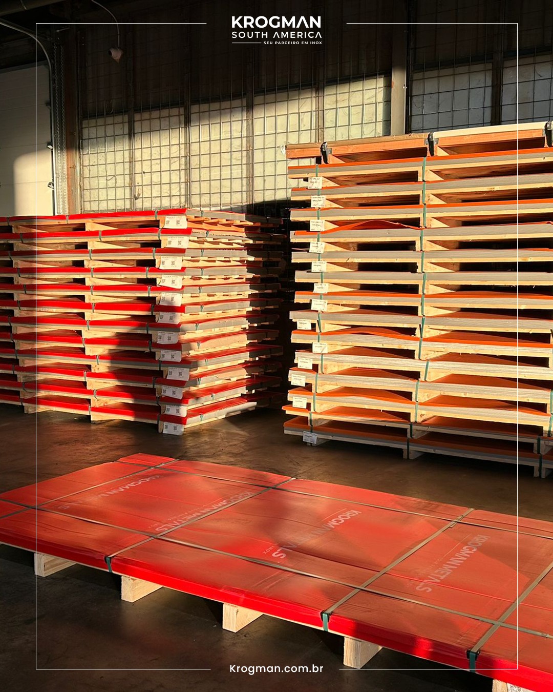 Chapas de Aço Inoxidável Premium – Padrão Industrial, Serviço Confiável
Na Krogman South America, fornecemos chapas de aço inoxidável de alta qualidade, atendendo aos mais altos padrões da indústria em durabilidade e precisão. Com nosso serviço de confiança, garantimos que você receba os materiais certos, na hora certa.
💪 Força. Confiabilidade. Krogman.
#KrogmanSouthAmerica #AçoInoxidável #PadrãoIndustrial #ServiçoConfiável #QualidadeGarantida #SeuParceiroEmInox