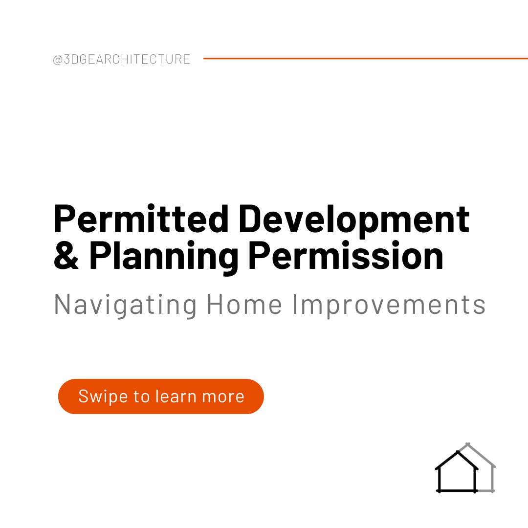 Are you considering adding that much-needed extra space to your home or enhancing its aesthetics? Whether you're looking to build a cosy extension, summer garden room or significant alterations, it's crucial to understand the concepts of permitted development and planning permission. These terms play a pivotal role in determining the path you need to take to turn your home improvement dreams into reality.
Any questions please don't hesitate to comment or get in touch to discuss your project in more details. www.3dgearchitecture.com
#homeimprovement #planning #planningpermission #permitteddevelopment #extensions #conversions #transformation #renovation #building #project #architecture #architecturedesign #design