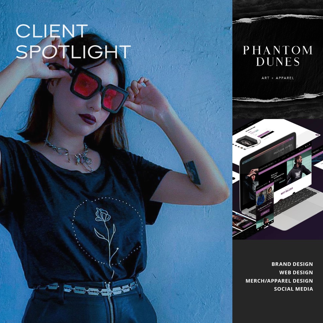 We don’t just create a brand, we build one from scratch. PHANTOM DUNES is a fashion and home décor e-commerce brand that specializes in alternative aesthetics and subcultures. For this project, we built the brand from the ground up by designing a style guide, creating the website, programming a marketing plan, and producing social media videos and graphics; everything entirely in-house.
Go to: phantomdunes.com or find our work for “Phantom Dunes” in the link-in-bio.
#paradigmshift #brand #branding #branddesign #brandidentity #brandinginspiration #corporateidentity #design #designstudio #graphicdesign #graphicdesigner #identity #identitydesign #visualcommunication #visualdesign #visualgraphics #visualidentity #digitalmarketing #marketing #onlinemarketing #webdesignagency #webdesign #webdesigner #webagency #webstudio #websitedesign #websitedesigners #uidesigners #uxuidesign #uxui
