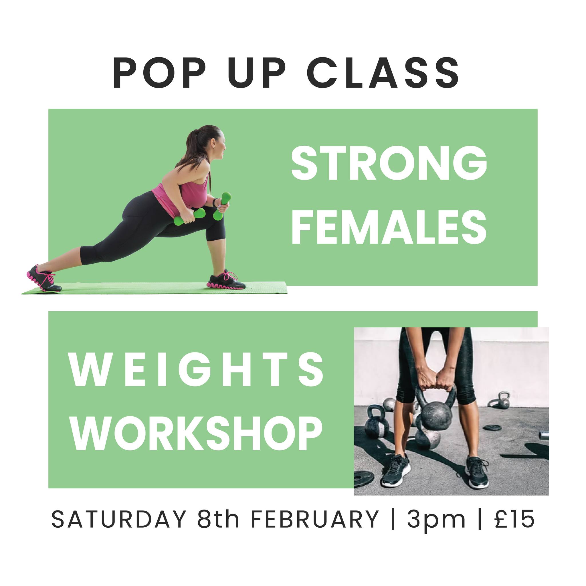 We have a new exciting Pop Up Workshop for you!
Vanessa @inkedbuddhistfitness is back, but this time with her STRONG FEMALES WEIGHTS WORKSHOP!
This workshop will debunk the main myths around weightlifting for women and introduce participants to save techniques across a range of functional exercises covering all major muscle groups and planes of movement to give you a solid foundation for resistance training.
The Studio at Spin&Workout
Saturday 8th February
3pm
£15 / £13.50 members
Link to website & MindBody in bio.
#spinandworkout #strongfemales #weights #workshop