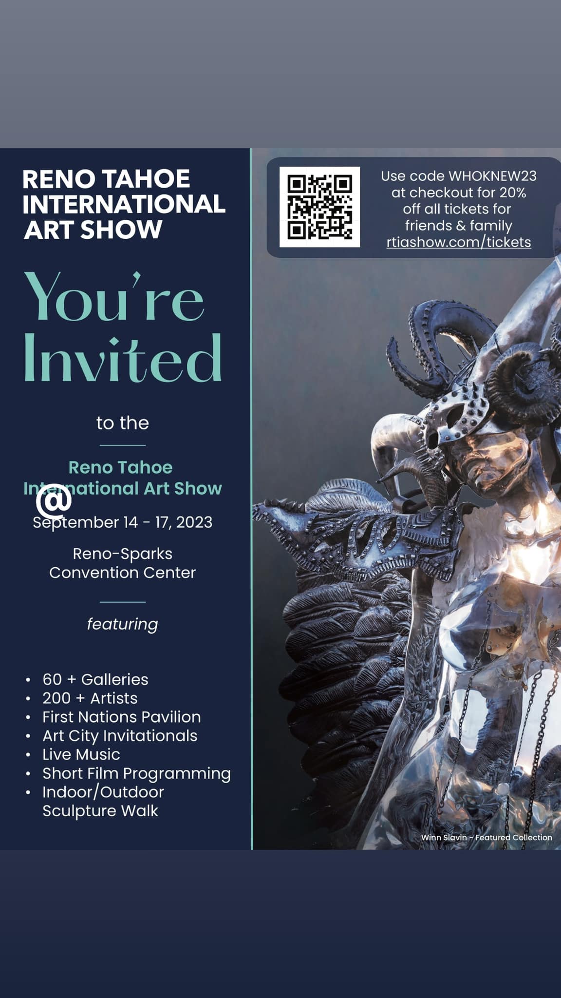 I'm getting nervous. Four more days left for the Reno Tahoe International Art Shows.