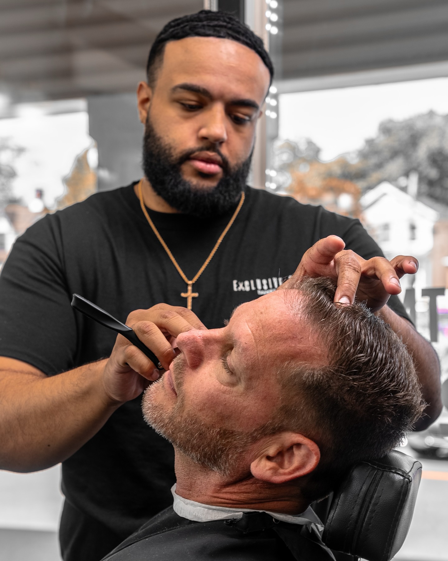 Stay sharp and clean when you get a trim with us!
#BeardTrim #HaircutForMen #NJBarberShop