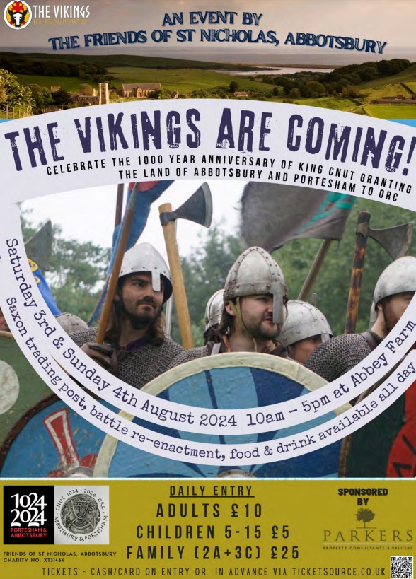 Join us this weekend in Abbotsbury to celebrate the 1,000th anniversary of King Cnut granted the lands and estates of Abbotsbury and Portesham as manors to Orc and his wife, Tola.
www.ulfhedinnvikings.org
#cnut #cnaute #kibngcnut #1024 #vikings #abbotsbury #abbotburyvikings #livinghistory #thevikingsociety #friendsofstnichoalas #orc #tola #11thcentury #abbotsburyabbey #englishheritage #vikings #reenactment #darkages #dorset #milenium #reenactors #saxon #anglosaxon