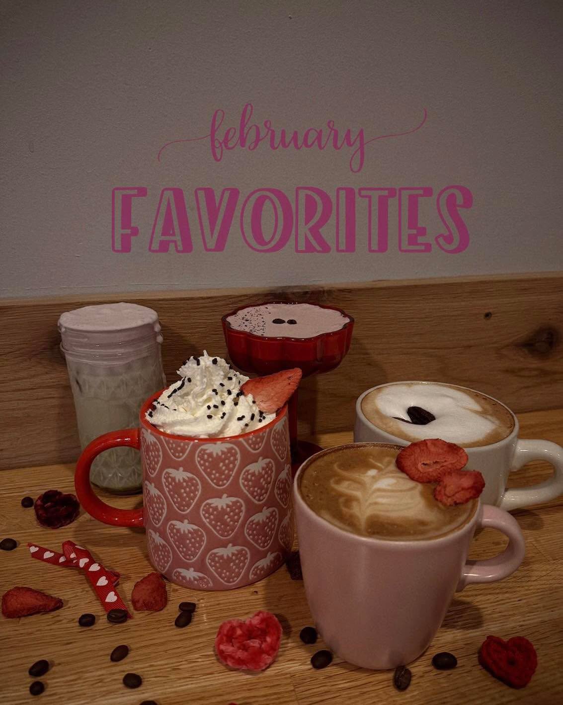 💕 Happy Valentine’s Day! 💕Have you tried any of our featured February drinks? They’re so tasty, you’ll want to try them all. Here until the end of February, we have:
🍓🍫 Chocolate Covered Strawberry Mocha. Creamy chocolate, subtle strawberry, topped with whipped cream and chocolate sprinkles.
🍒🍫 Cherry Cordial Vida: our signature Vida is a cold press coffee + cream. This month, we added some chocolate to it and topped it with cherry cold foam.
💜💚 Ube Matcha: try our iced matcha with topped with Ube cold foam.
🤎 A fun flavor to try this month is the butter pecan latte. Smooth and a little nutty, it brings on the cozy vibes.
🍓🌹Strawberry Rose Latte: a traditional latte with strawberry and rose.
📸 @hailey_paulson95
