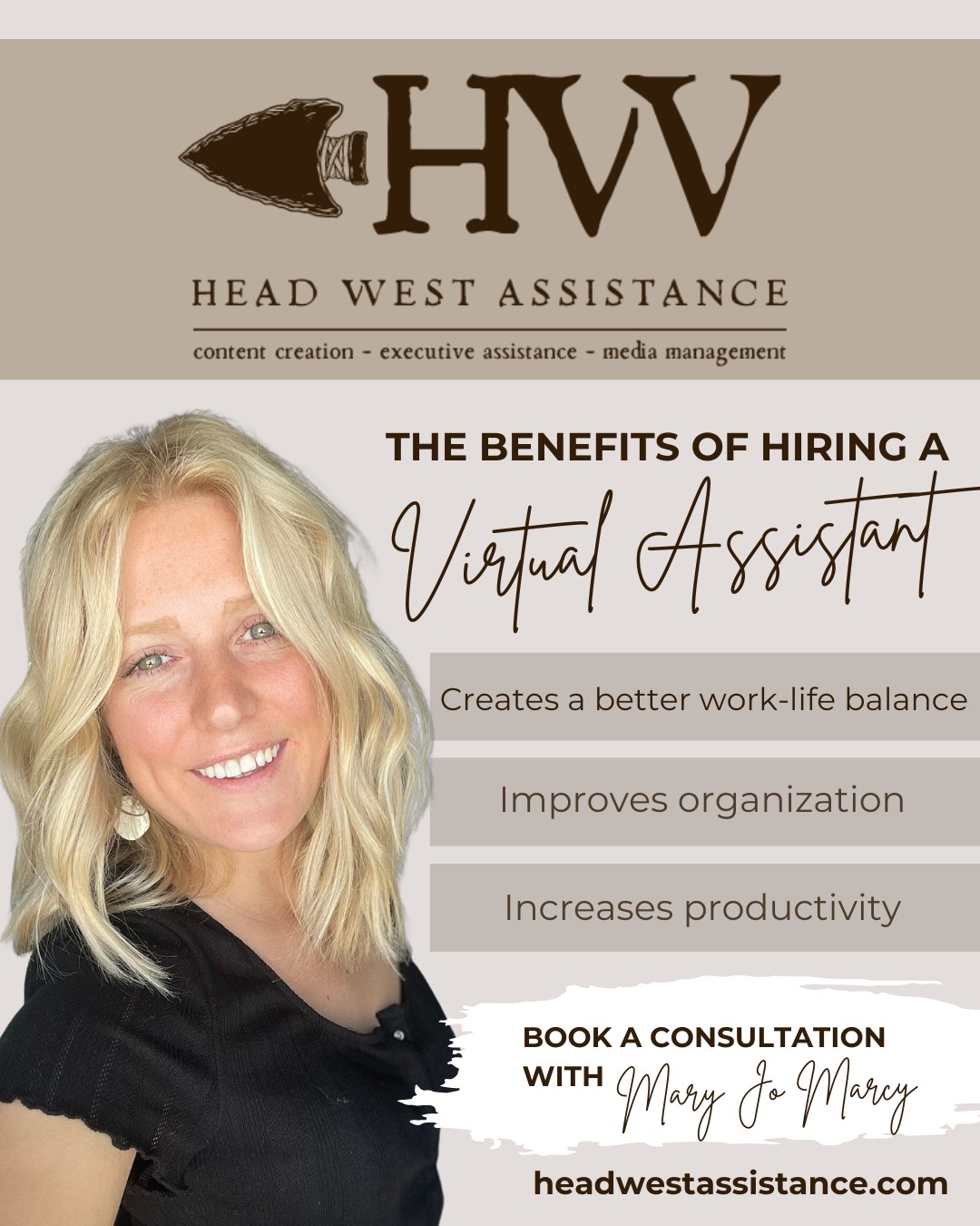 Who wouldn't want to improve their work-life balance?
Picture running a successful, well-organized, and productive company. Now, imagine having a virtual assistant handle all of that for you, allowing you to focus on the broader vision of your business.
✨
📱
📶
#SmallBusinessSupport #HeadWestAssistance #freelancer #EntrepreneurLife #outsourcing #BusinessGrowth #BusinessSupport #virtualassistantservices #businessgrowth #bossbabe #ProductivityBoost #customerservice #VirtualAssistant #productivity #womeninbusiness #outsourcing_team #RealEstateAgent #Efficiency #efficiency #EmpoweredWomen #contentcreator #growyourbusiness #womenentrepreneurs