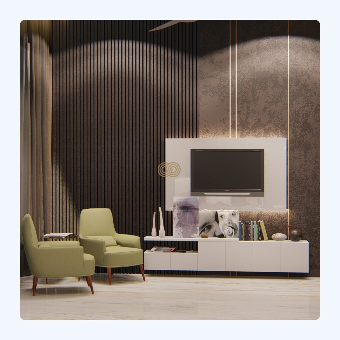 A corner that invites conversation.
Tucked away in this stylish room is a seating area designed for intimate conversations or peaceful moments of solitude. The deep tones of the paneling, combined with the soft lighting and comfortable chairs, create a space where you can relax and unwind. The modern entertainment unit adds a touch of practicality without sacrificing the room’s elegant vibe.
What’s your favorite way to relax in your home? Drop a comment below and explore more cozy spaces with us. 🪑✨
#LuxuryInteriors #LuxuryLiving #Tronhomes #ArchitecturalDesign
#InteriorArchitecture