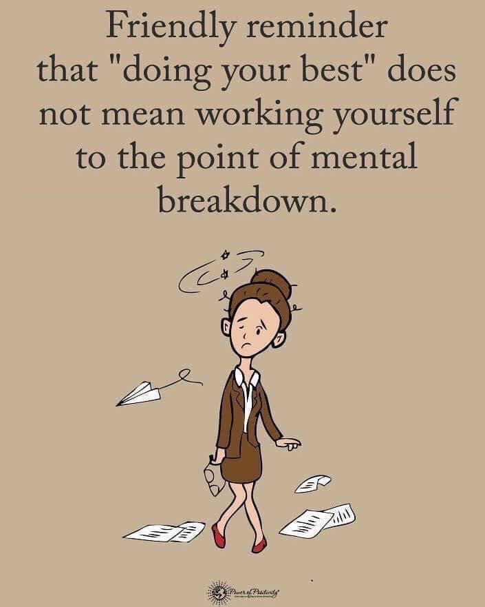 This is a reshare from @powerofpositivity that I think is SO IMPORTANT! So much of the time we feel "less than" or like we are not doing enough unless we have worked ourselves to the point of physical exhaustion and mental duress. Much of this is culturally instilled in us from a young age so it is difficult to break the cycle. Please, please, remember that a huge part of doing your best is eating healthy, sleeping, taking care of your body and of your mental wellbeing. No one will EVER give you permission to take time for your own self care. The world will always have things it needs you to do. It is your job to create that space and prioritize it.
~
~
~
#powerofpositivity #createspace #doyourbest #selfcare #wellbeing #mentalhealth #mentalwellbeing #staywell #bewell #coachingwithbernie