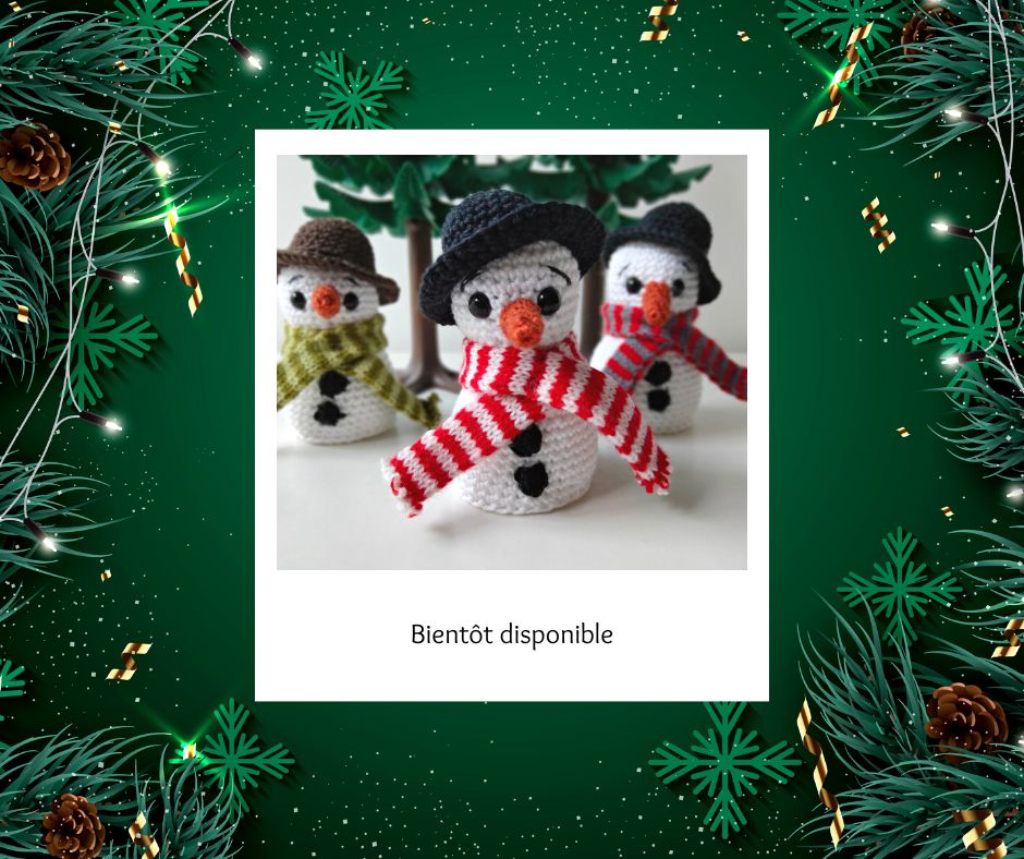 Bientôt disponible: les bonhommes de neige à suspendre ou poser.
#artisanat #prochainement #nouveaute #handmadewithlove #workinprogress #boutiqueenligne #noel #fetes
