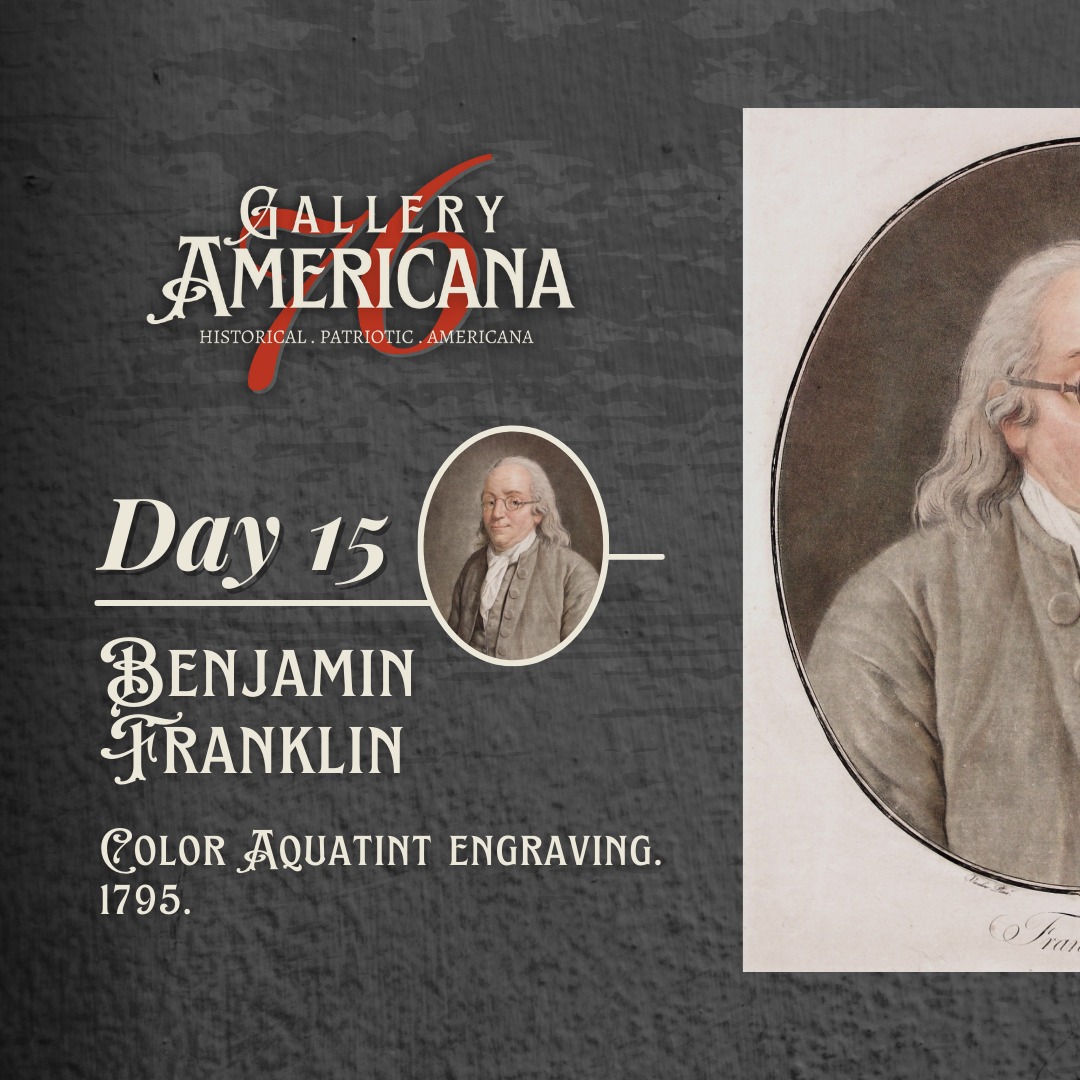 Twenty in 20
🛑 SOLD
Day 15
Benjamin Franklin
Aquatint Engraving. 1795.
Frame: 18 ¾” x 16 5/8” ; Sight: 11 ¼” x 9”
Aquatint Engraving of Benjamin Franklin: A Beautiful Example of 18th Century Printmaking
This stunning artwork is an aquatint engraving from 1795, showcasing the intricate details and tonal variations of the popular printmaking technique. Aquatint uses acid to etch areas of tone onto a plate, allowing artists to create complex and detailed prints. The subject of this particular piece is Benjamin Franklin, one of the most respected figures in American history. Franklin was a polymath, scientist, statesman, and writer who played a crucial role during the American Revolution and the formation of the United States.
The engraving was produced by Pierre Michel Alix, based on a painting by Charles Amedee Philippe Van Loo, a French Rococo painter known for his ornate and whimsical themes. This aquatint engraving pays tribute to Franklin's intellect, wit, and charisma, bringing him to life on the page with stunning artistry and skill. It is a true masterpiece of 18th-century printmaking that captures the essence of one of America's most influential figures.
#twentyin20 #20in20 #historical #americana #antiques #18thcenturyportrait #18thcentury #engravings #prints #collecting #art #artwork #virginia #americanrevolution #stippleengraving #18thcenturyart #benfranklin #BenjaminFranklin #aquatintprint #gallery76americana
@thecontentcornernebraska