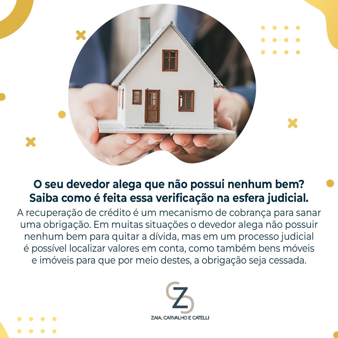 Em um processo de execução de crédito atrasado é possível solicitar ao magistrado que seja pesquisado os bens do devedor. O sistema Sisbajud verifica valores que estão guardados em uma conta bancária, já o Renajud levanta um relatório de veículos em nome do devedor. O Infojud demonstra os bens informados no imposto de renda. Existem outras ferramentas para esse fim, como pesquisar nos Cartórios de Registro de Imóveis se há algum bem em nome do inadimplente (aquele que descumpre uma obrigação). Sendo localizado alguma posse nessas plataformas, o advogado pode tanto requerer que os bens sejam bloqueados, como penhorados para cessar a obrigação, a depender de cada situação. Estes são alguns dos exemplos dos sistemas em que é possível a busca de bens. Há vários caminhos para que seja feita a recuperação do crédito, nos siga em nossas redes sociais e acompanhe para saber mais.