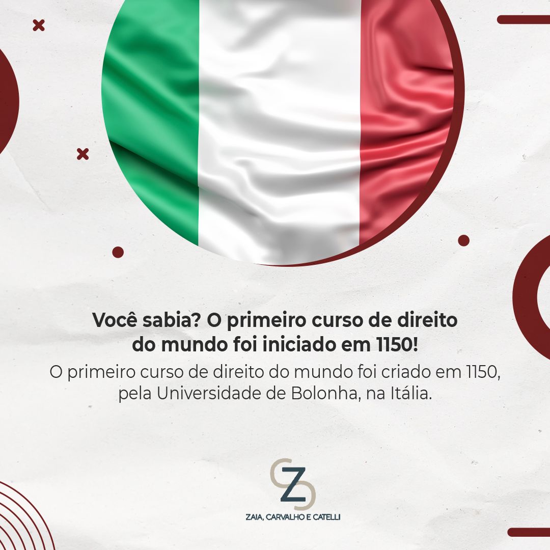 A Universidade de Bolonha (Università di Bologna, em italiano) é considerada a universidade mais antiga da Europa, e foi a primeira Universidade do mundo que forneceu um curso de Direito. A Universidade foi fundada em 1088 e introduziu o curso de Direito em 1150.