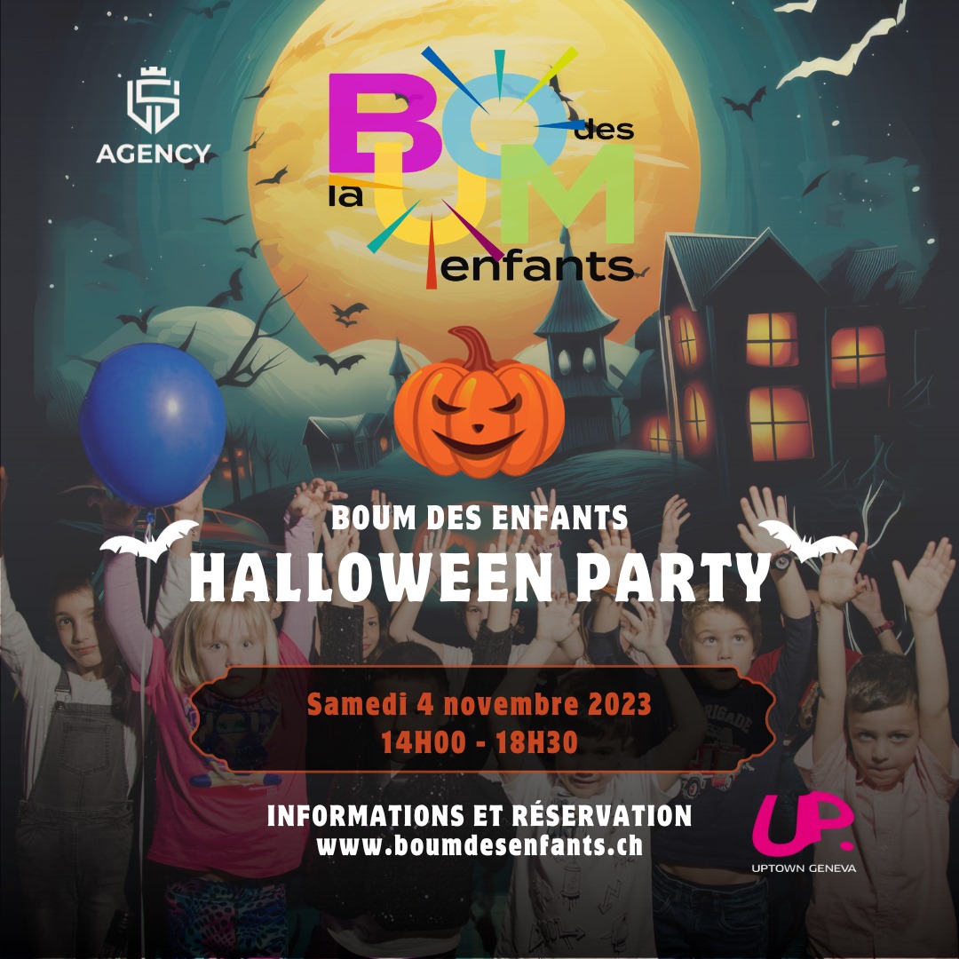 🎃👻 La Boum des Enfants spéciale Halloween Party - Le plus GRAND événement Halloween pour nos petits monstres et petites sorcières ! Samedi 4 novembre - 14h/18h30 🎉🥳
Pour tout âge, DJ, piste de danse, animations, restauration, grand concours. Toujours sous bonne garde de Papa et de Maman ❤️
Rejoignez-nous pour une après-midi inoubliable, où chaque instant sera enchanté :
🎵 Musique endiablée avec notre DJ
💃 Piste de danse
🎭 Animations pour petits et grands
🍬 Une distribution de bonbons attend nos petits invités
🎩 Concours de déguisements (exclusif pour les personnes ayant acheté les billets en ligne uniquement) : Préparez vos plus beaux costumes et montrez-nous votre créativité.
Billets ? Un conseil : ne tardez pas !
Ils sont en nombre LIMITÉ 🎟️ Réservation sur : www.laboumdesenfants.ch
Pourquoi acheter en ligne ? 🌐
🌟 Entrée prioritaire
🌟 Réduction de CHF 5.- sur chaque billet
🌟 Participation à la tombola incluse
🌟 Inscription au concours du déguisement !
🌆 Adresse : L'Uptown Geneva, Rue de la Servette 2, 1201 Genève
Pour toutes questions ou renseignements :
📞 Appelez-nous : 022 989 15 15
📩 Ou écrivez-nous : laboumdesenfants@gmail.com