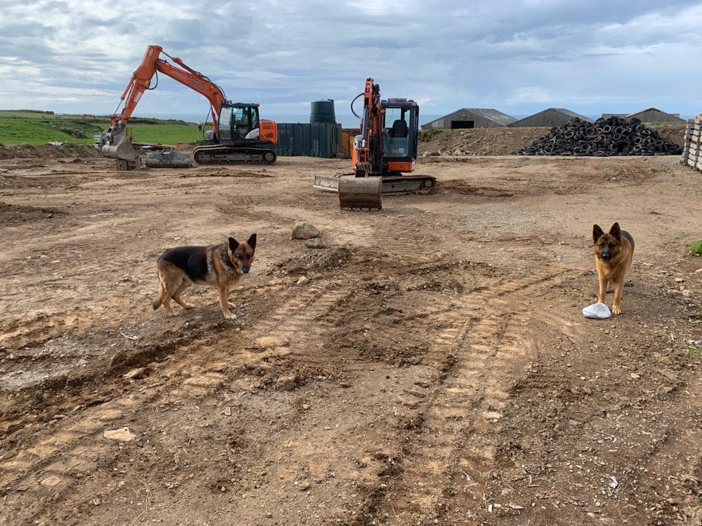 It is such a delight to know that the log processing work can be done throughout the year, in any weather, under the shelter of our new log shed. It was all hands on deck, to assist the construction teams over the past few weeks. #PembrokeshireLogs