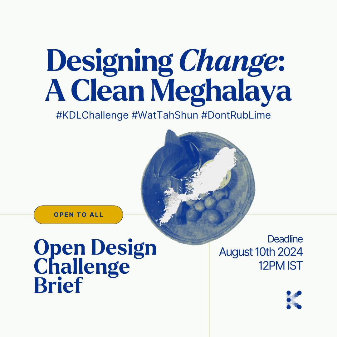 Can you use Design Thinking to Problem Solve? 🌟
Put your creative juices to the test with our first Open Design Challenge - Designing Change: A Clean Meghalaya!
Open to all challengers, we want to see how you think, communicate, and especially delve into the cultural and societal aspects of this deep-rooted issue in Meghalaya.
Don't forget to tag us @karaki_design_lab and use our hashtags #KDLChallenge #WatTahShun #DontRubLime to show us your entries.
Deadline is August 10th, 2024.
Best wishes to all participants! 🌱
#KDLChallenge #WatTahShun #DontRubLime #DesignChallenge #CleanMeghalaya #DesignThinking #KarakiDesignLab #Innovation #CulturalSolutions